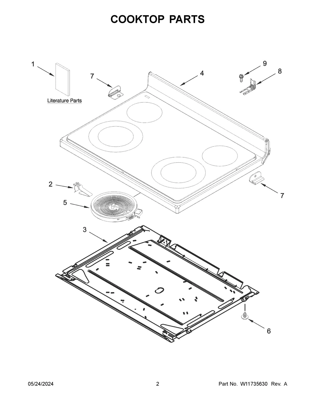 02 - COOKTOP PARTS