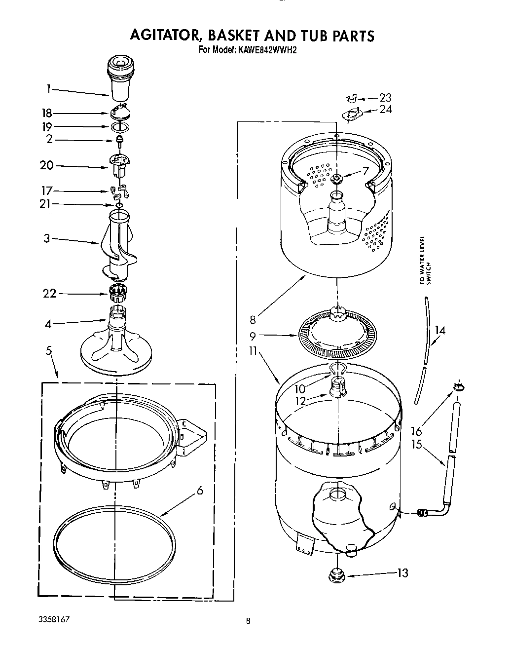 06 - AGITATOR, BASKET AND TUB