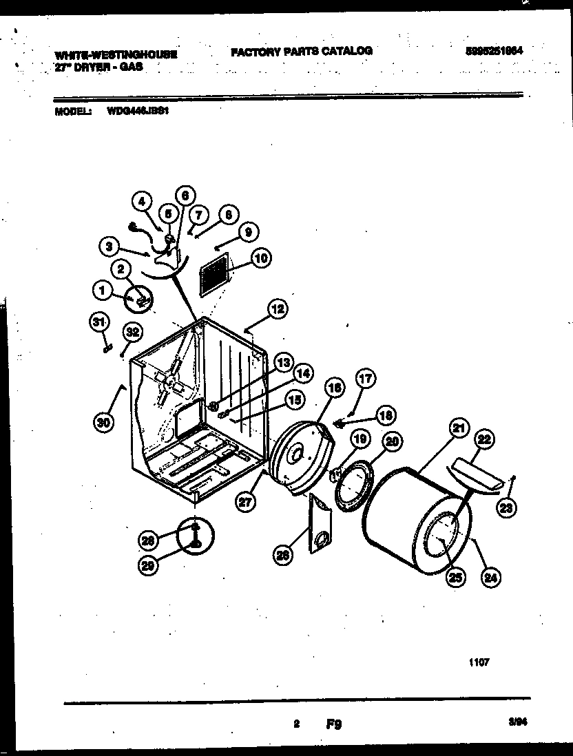 02 - CABINET AND COMPONENT PARTS
