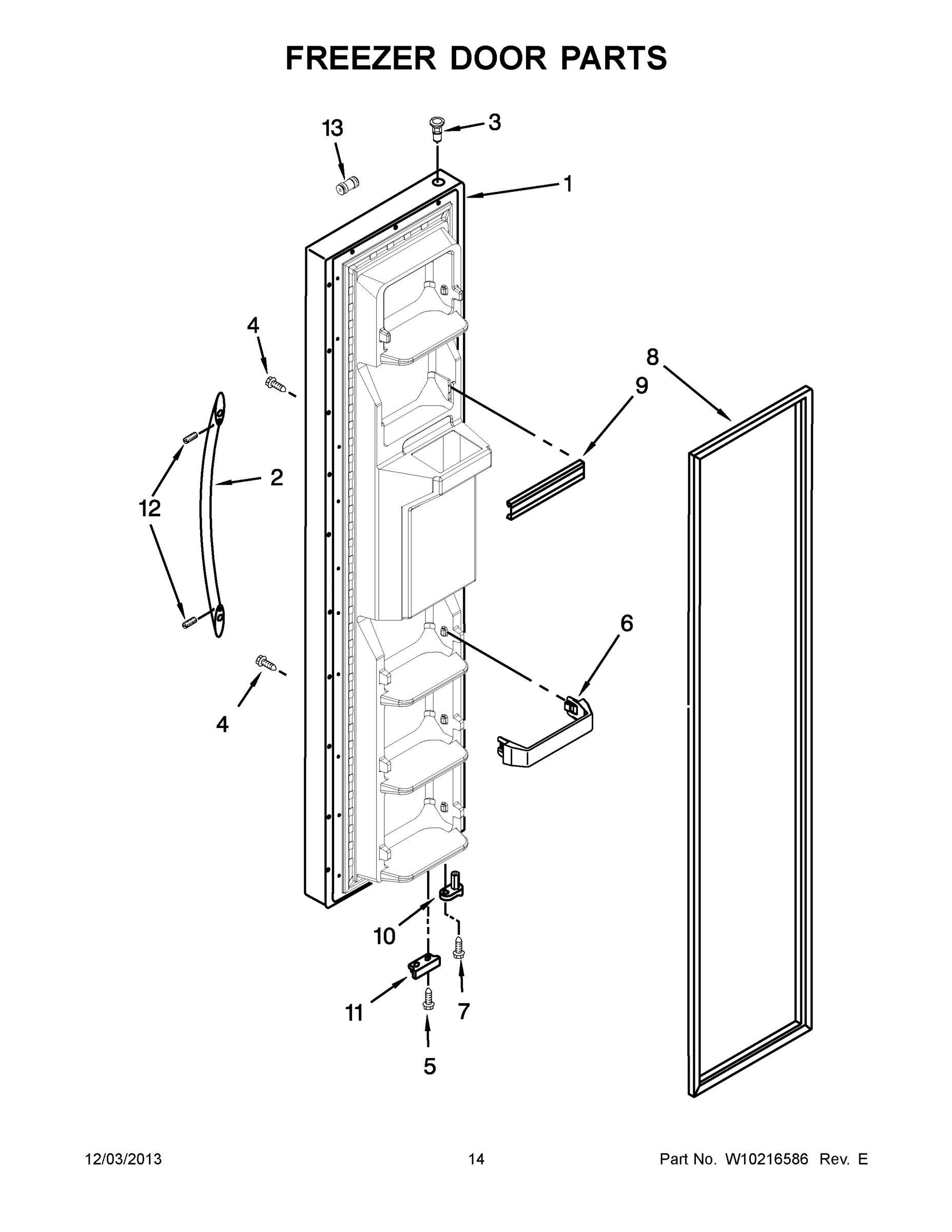08 - FREEZER DOOR PARTS