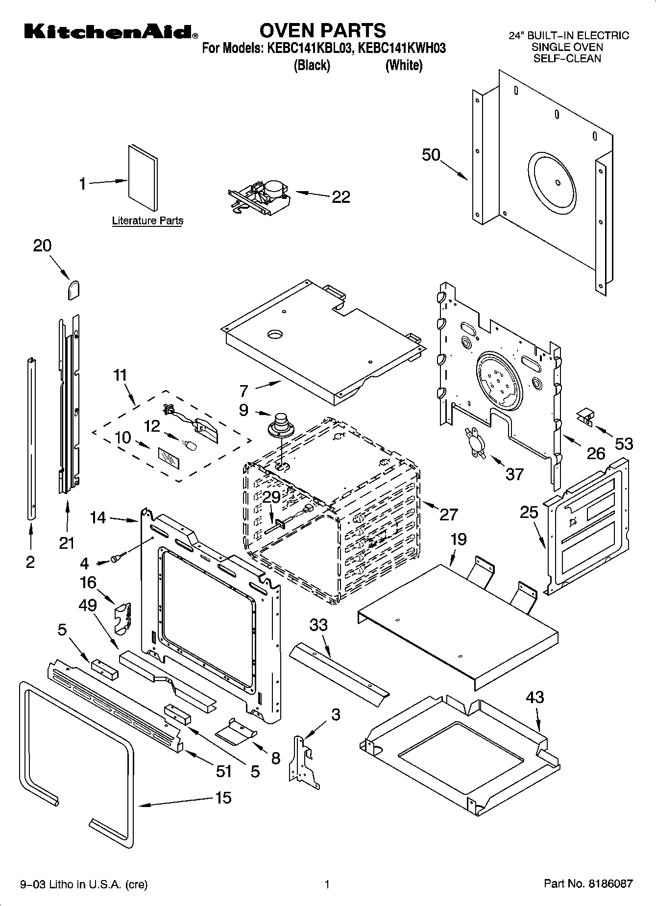 01 - OVEN PARTS
