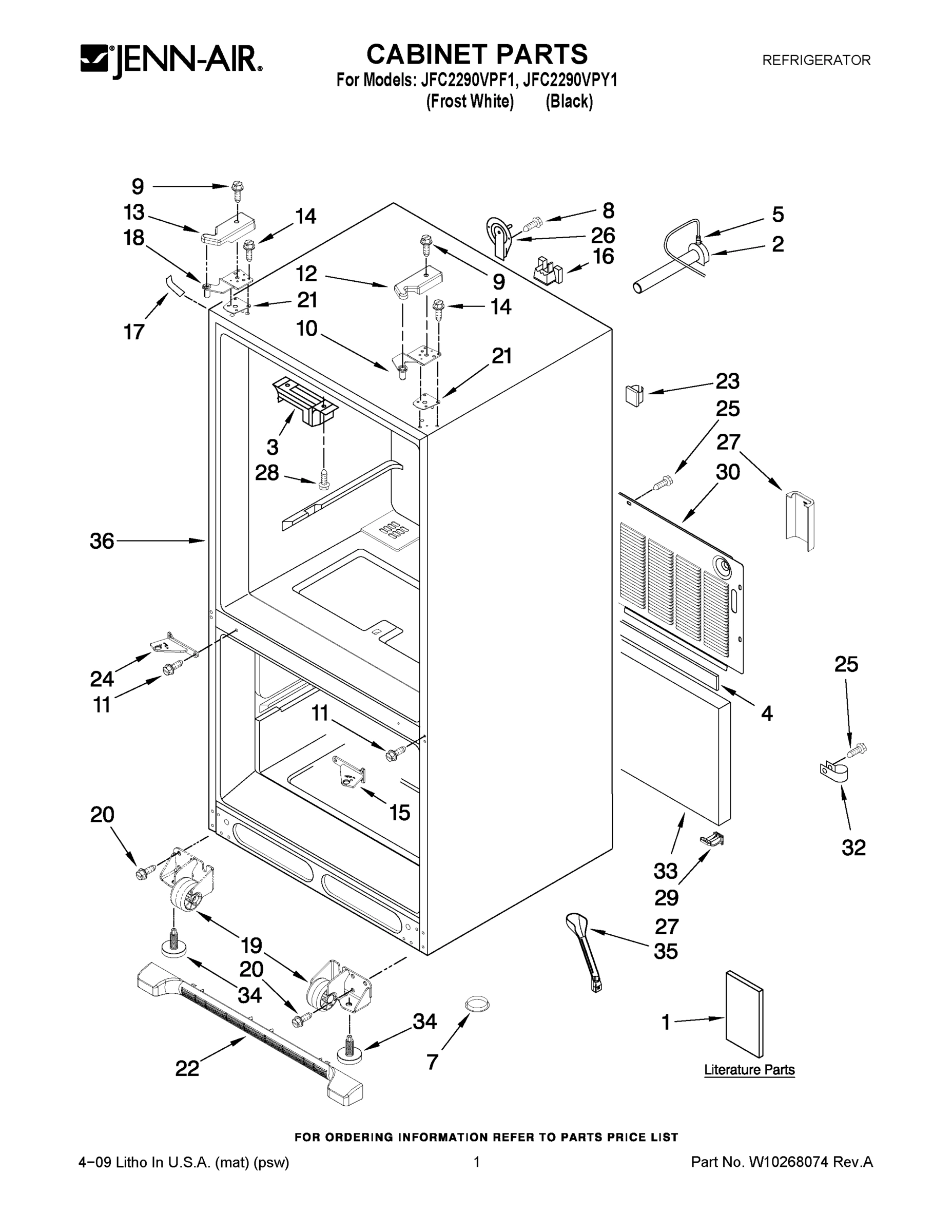 01 - CABINET PARTS