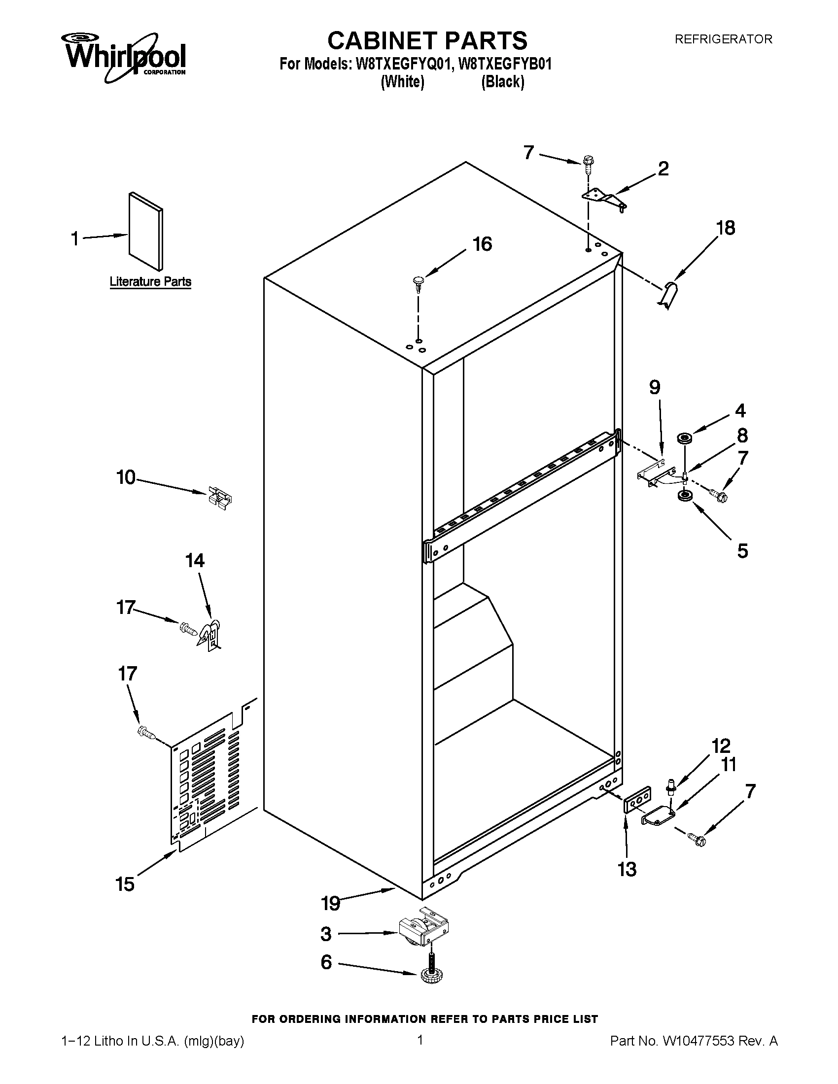 01 - CABINET PARTS