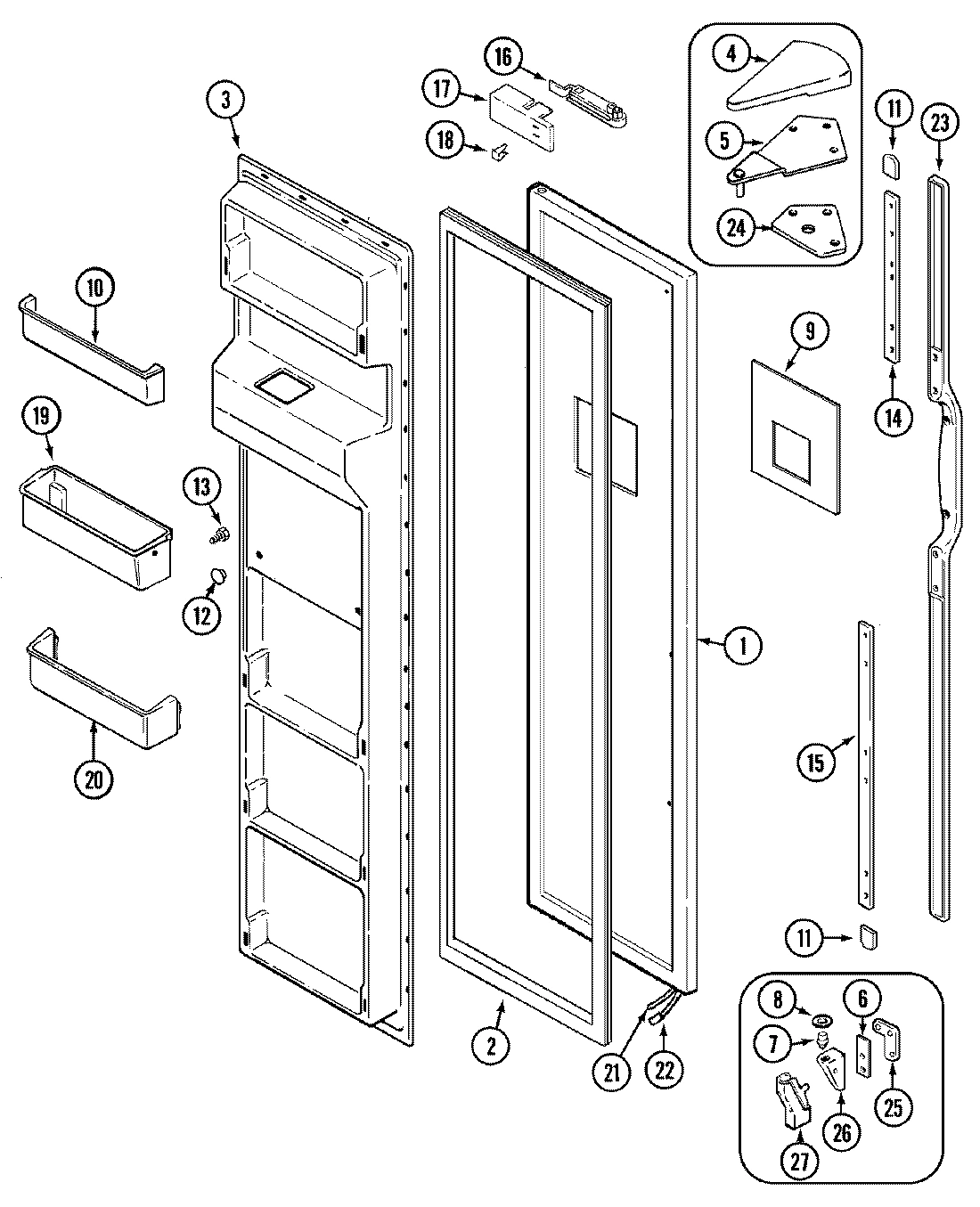 02 - FREEZER DOOR