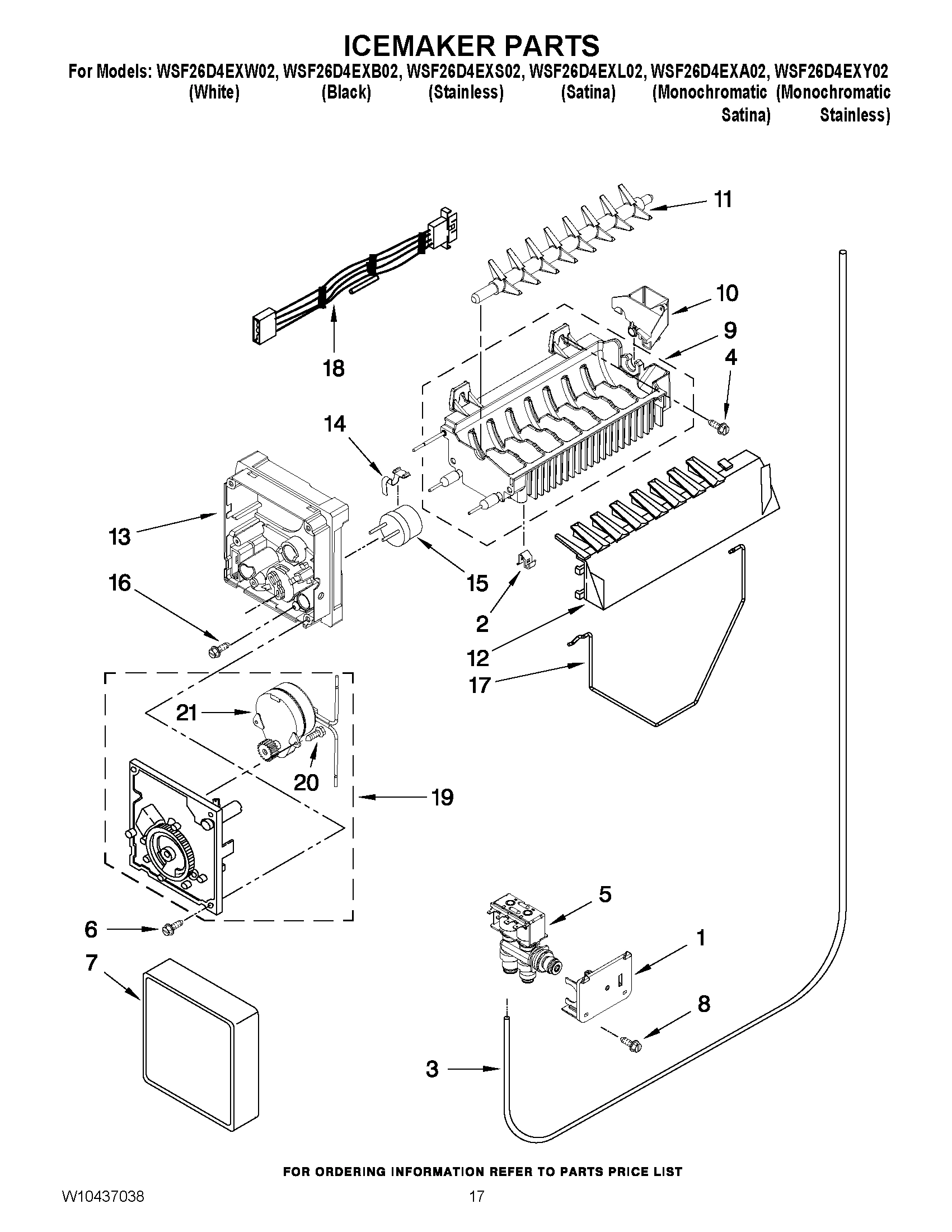 10 - ICEMAKER PARTS