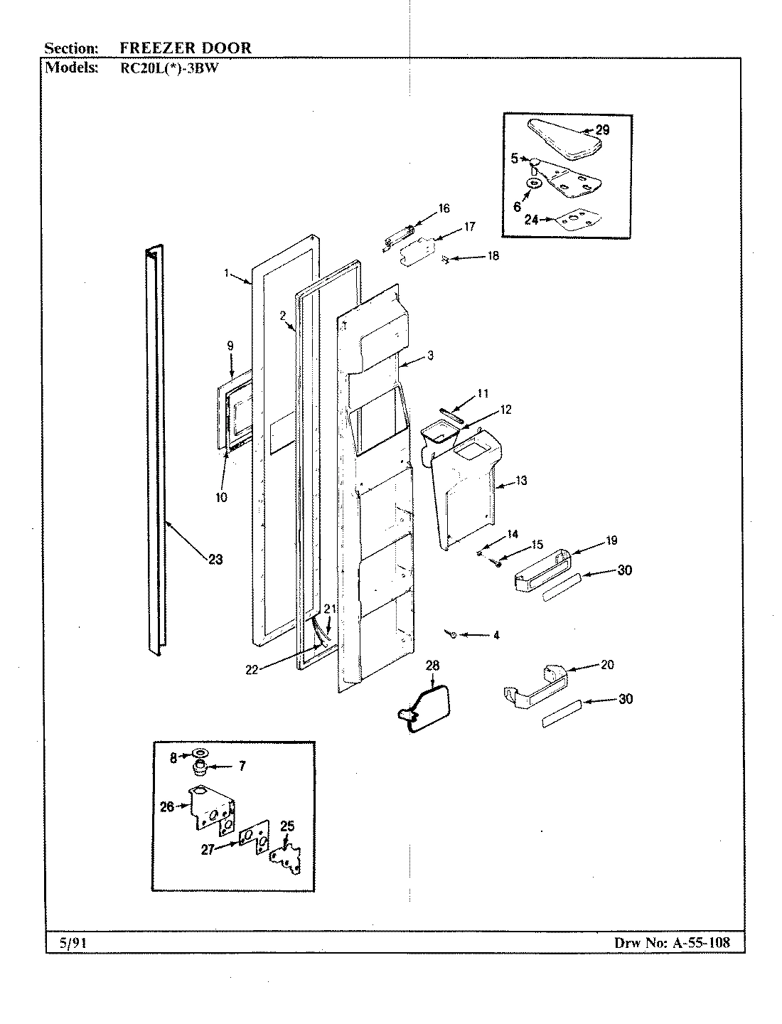 02 - FREEZER DOOR