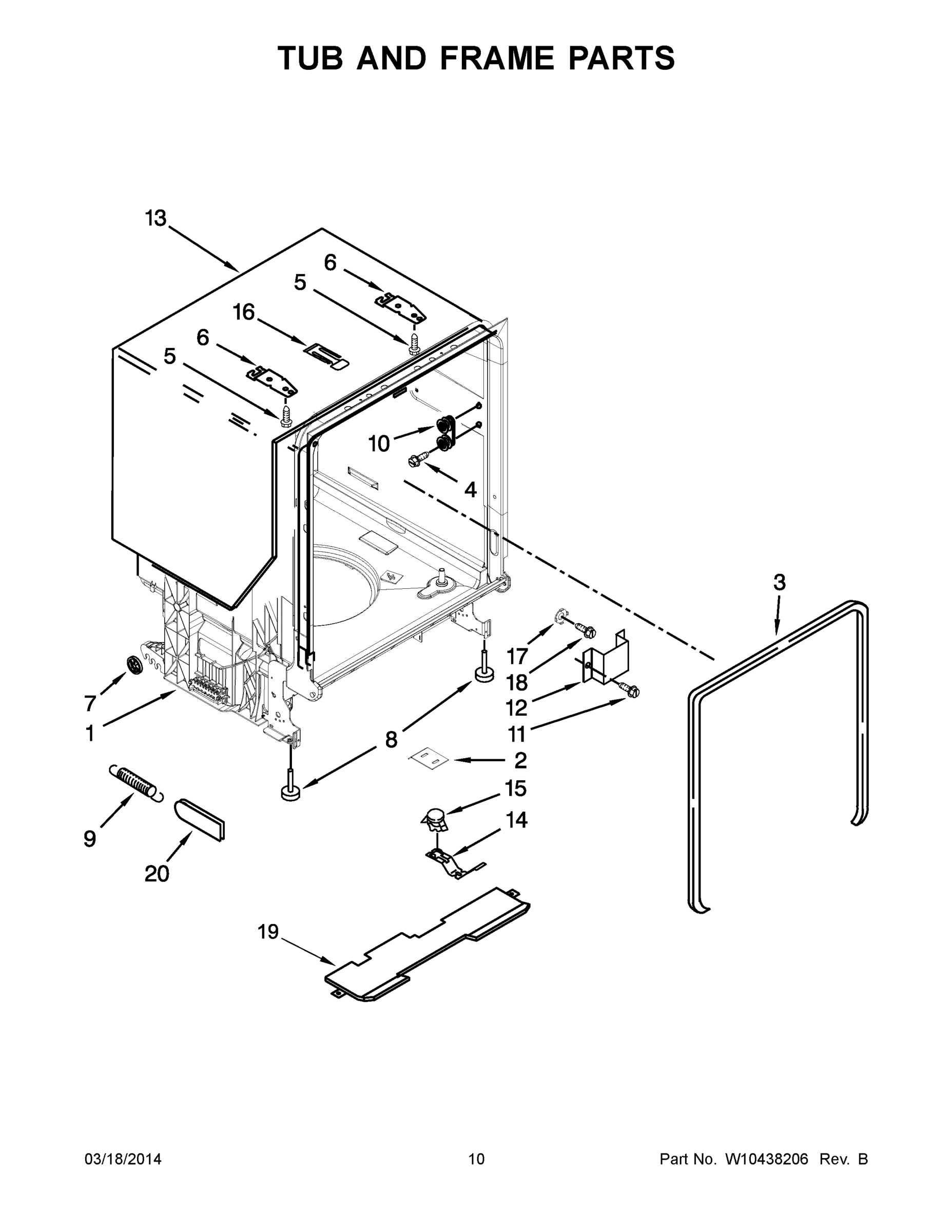 06 - TUB AND FRAME PARTS