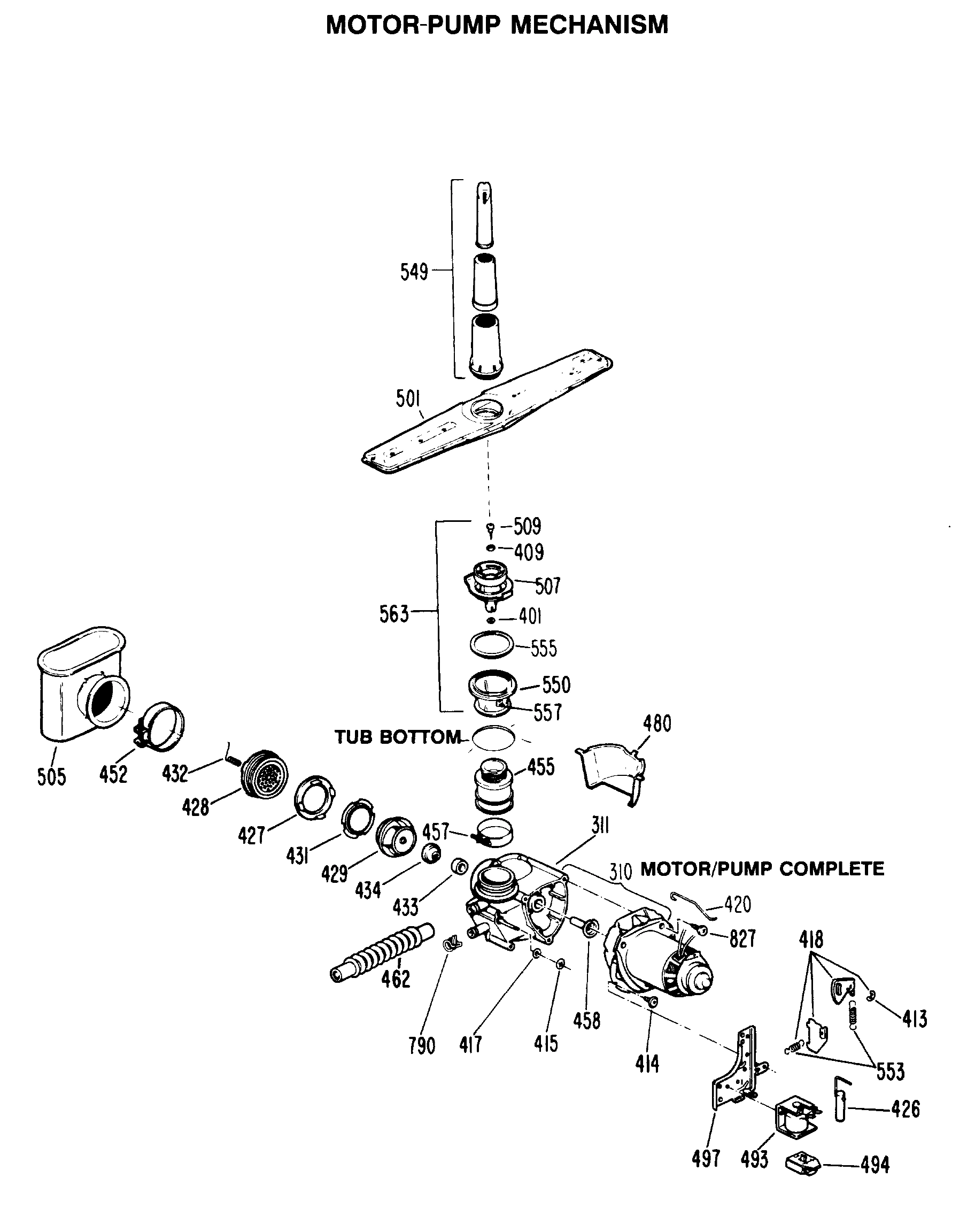 MOTOR-PUMP MECHANISM