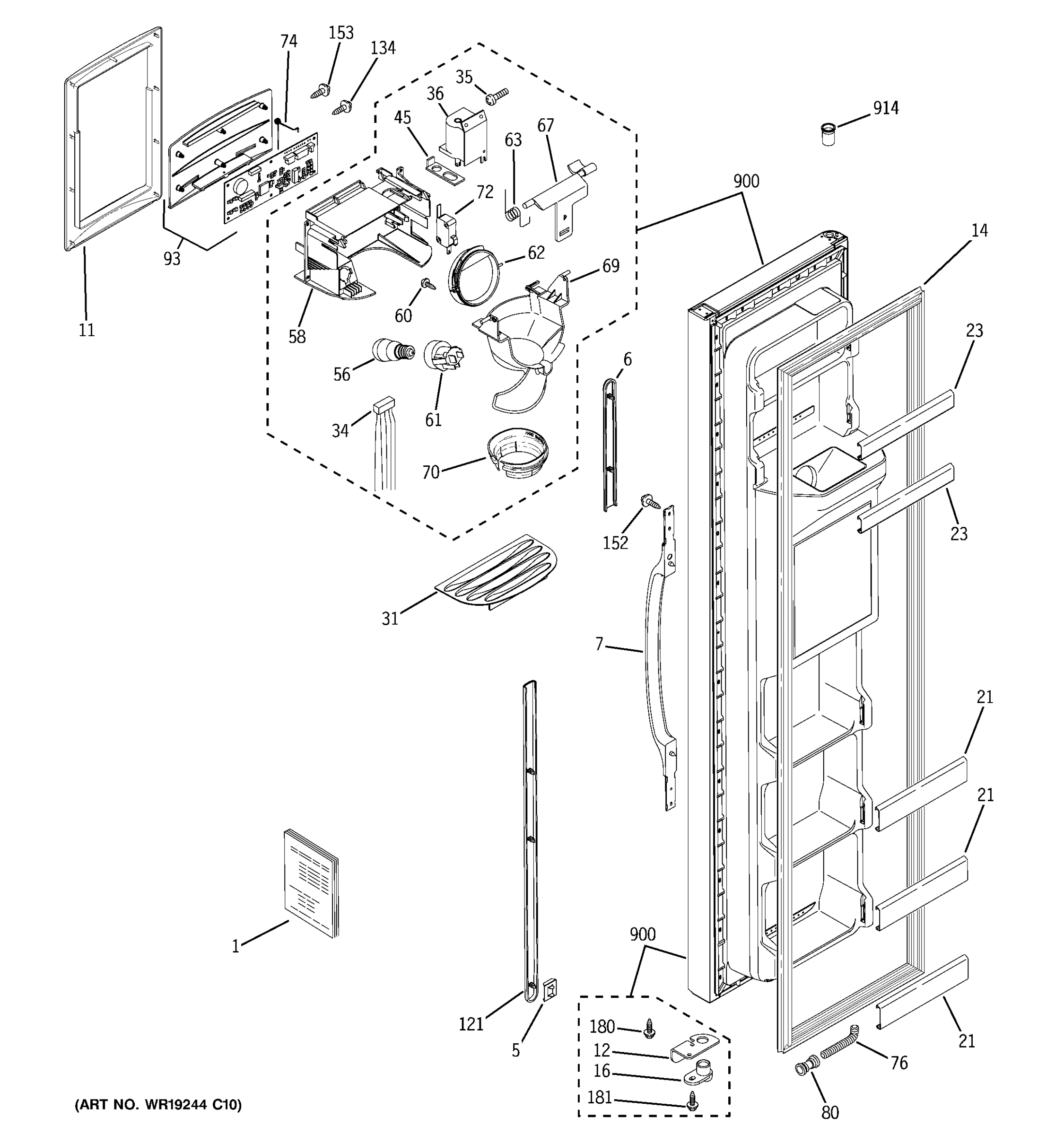 FREEZER DOOR