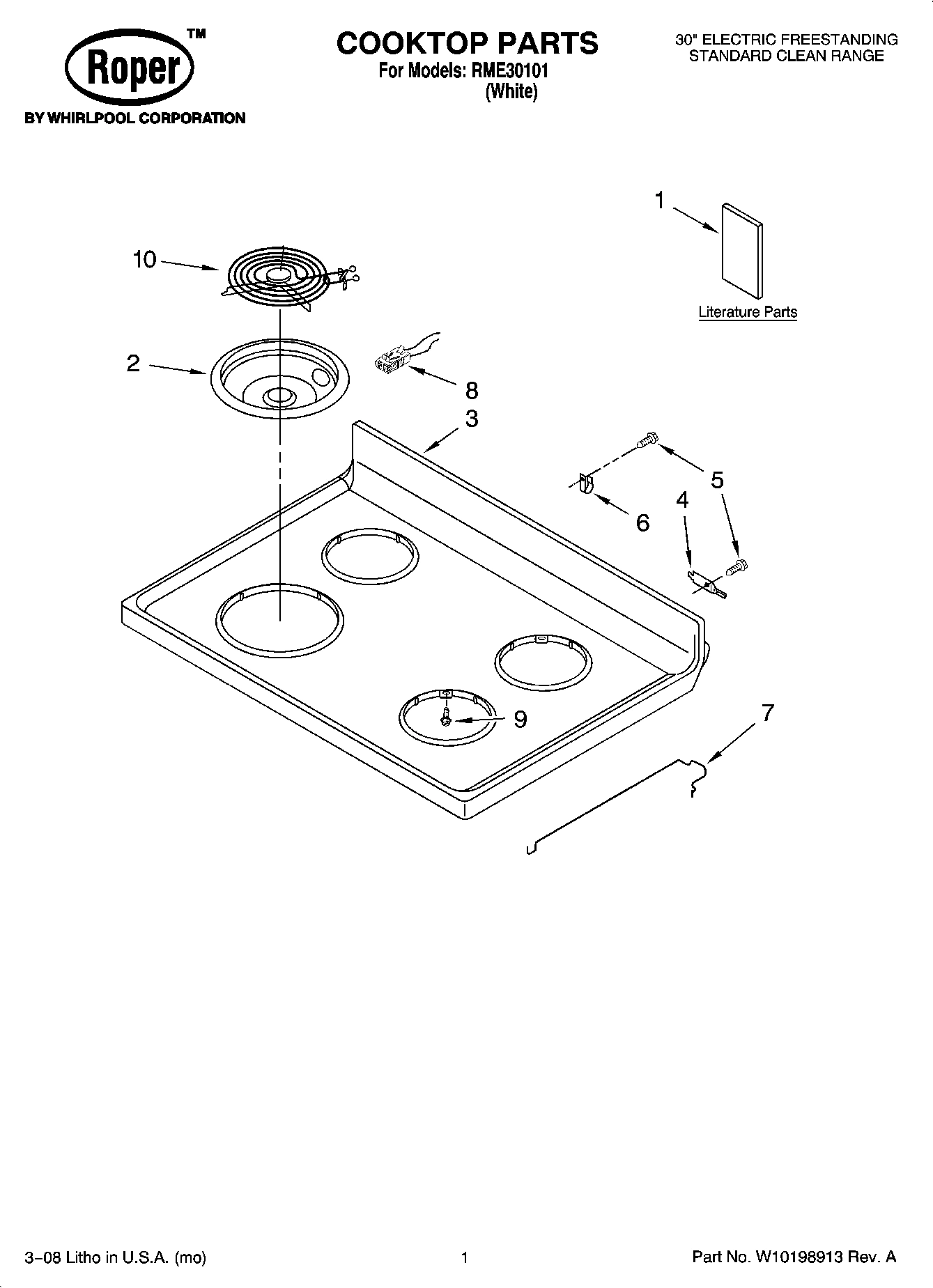 01 - COOKTOP PARTS