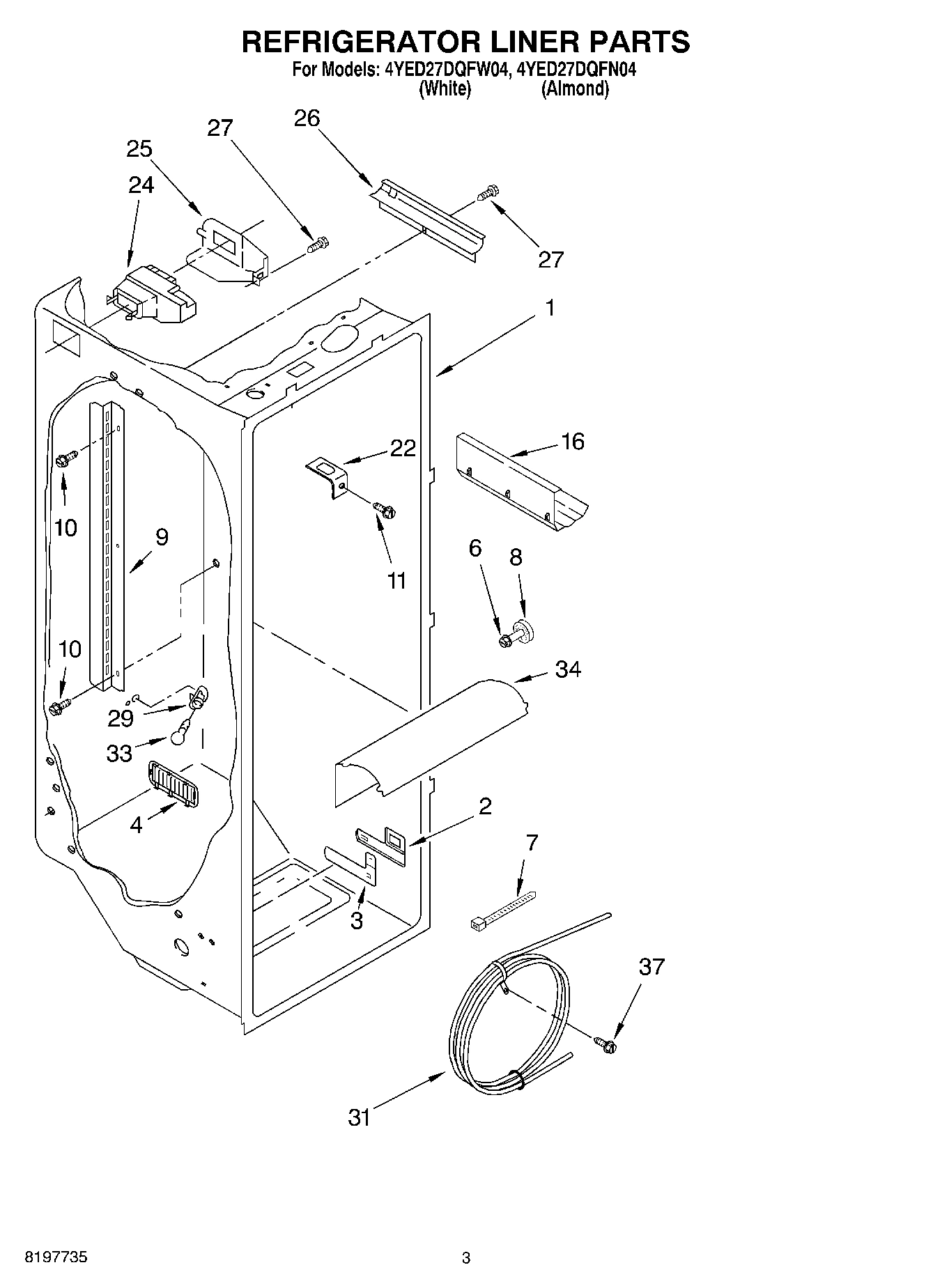 02 - REFRIGERATOR LINER