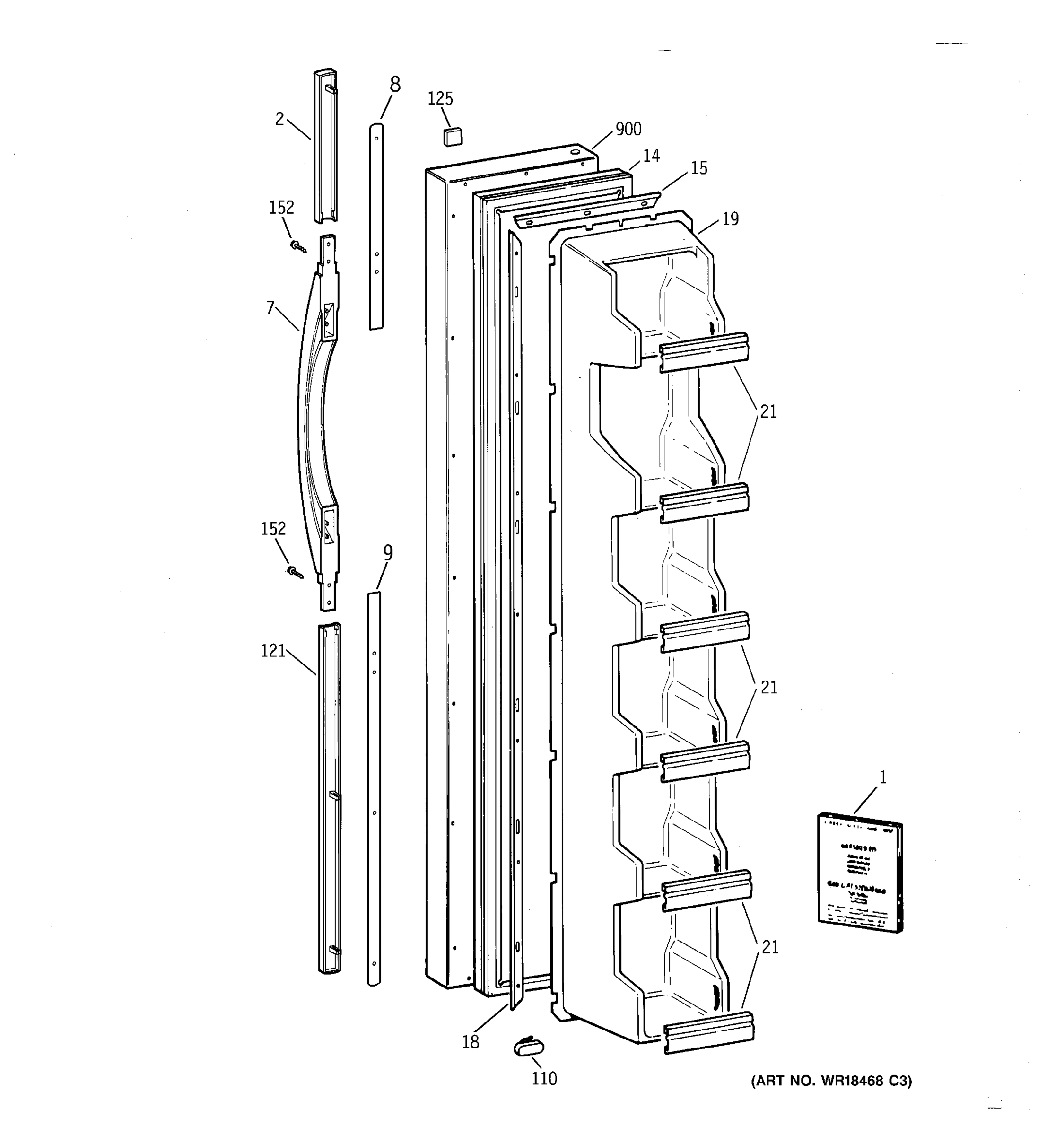 FREEZER DOOR
