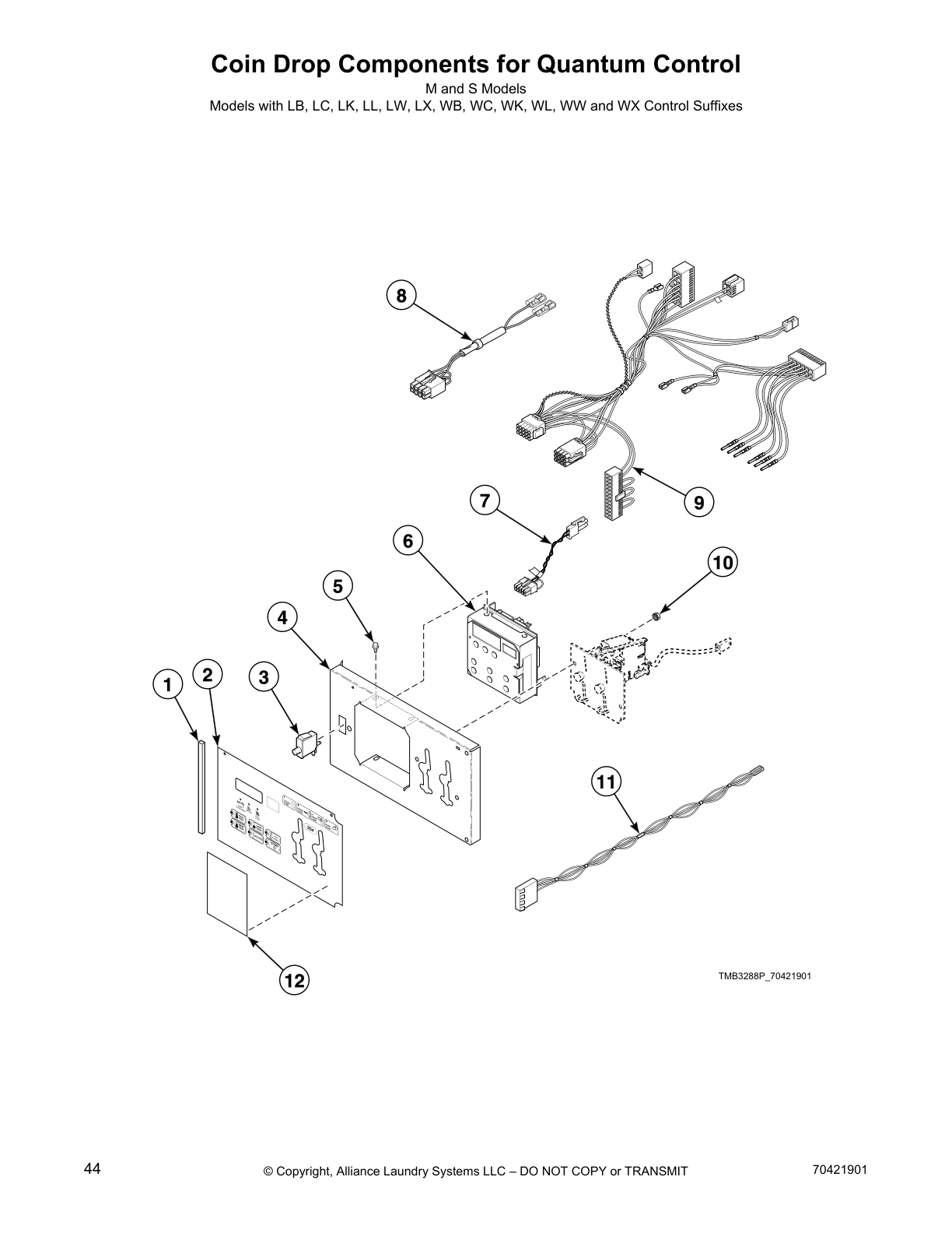Coin Drop Components for Quantum Control