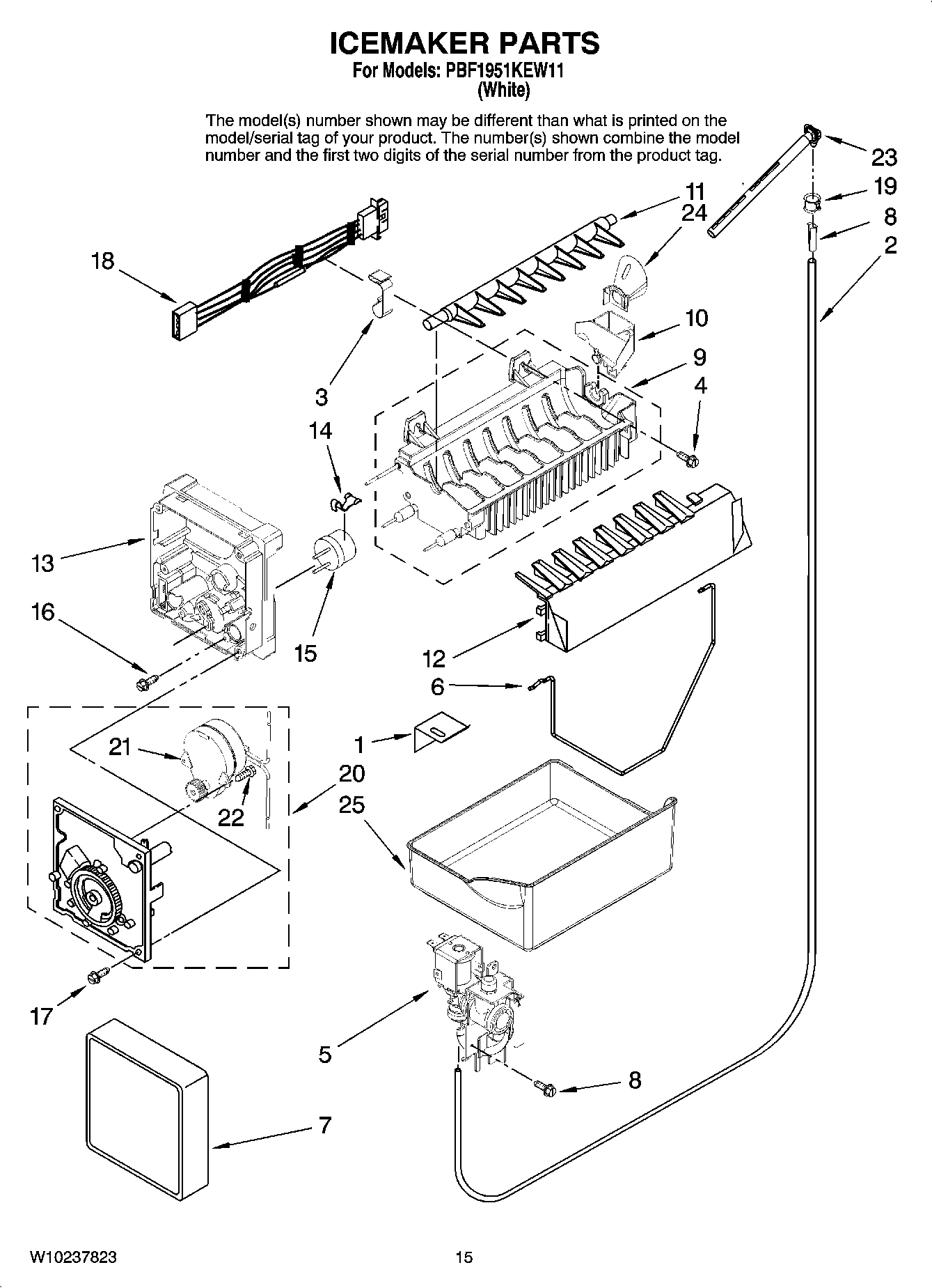 08 - ICEMAKER PARTS, OPTIONAL PARTS