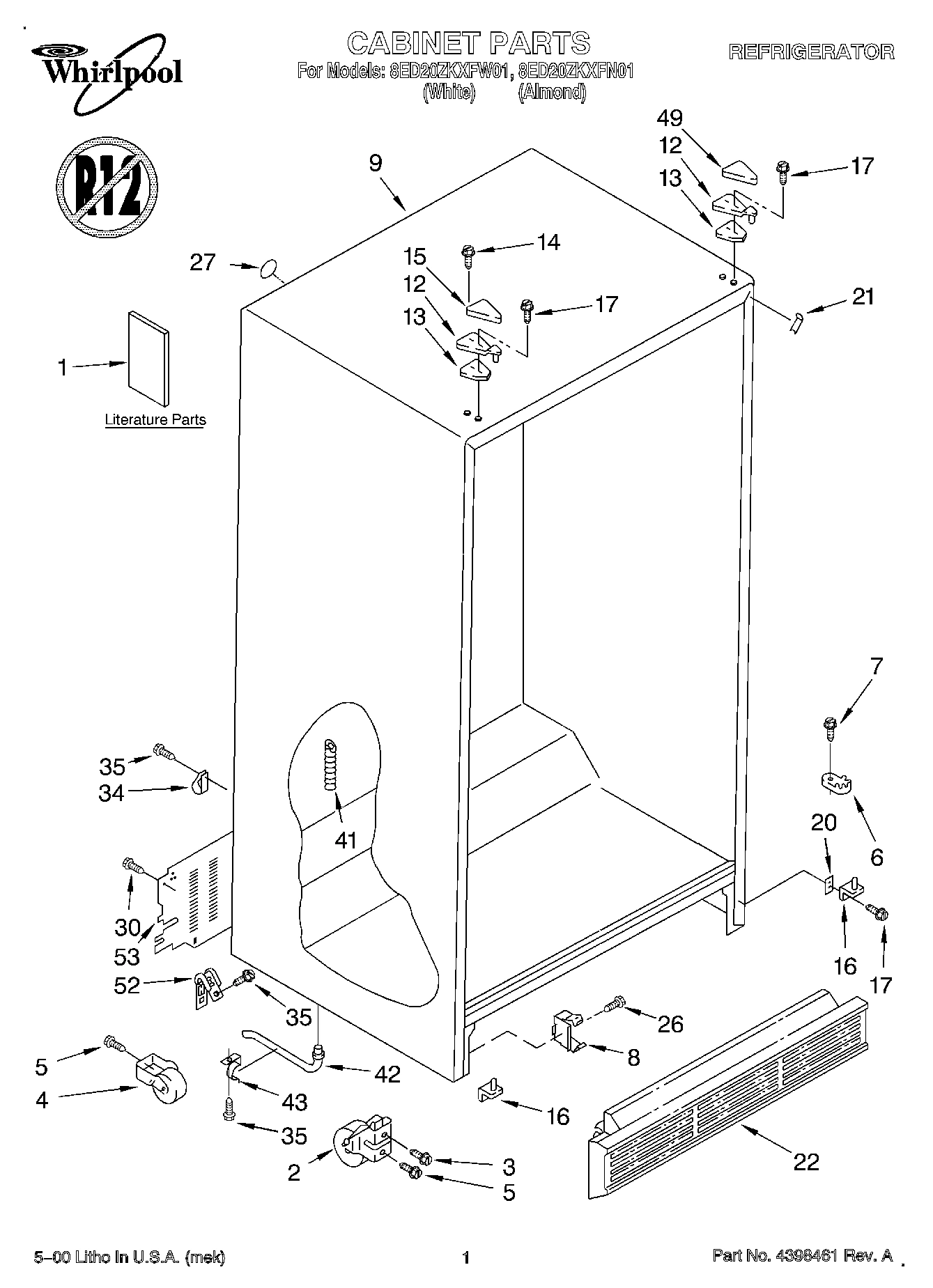 01 - CABINET, LITERATURE