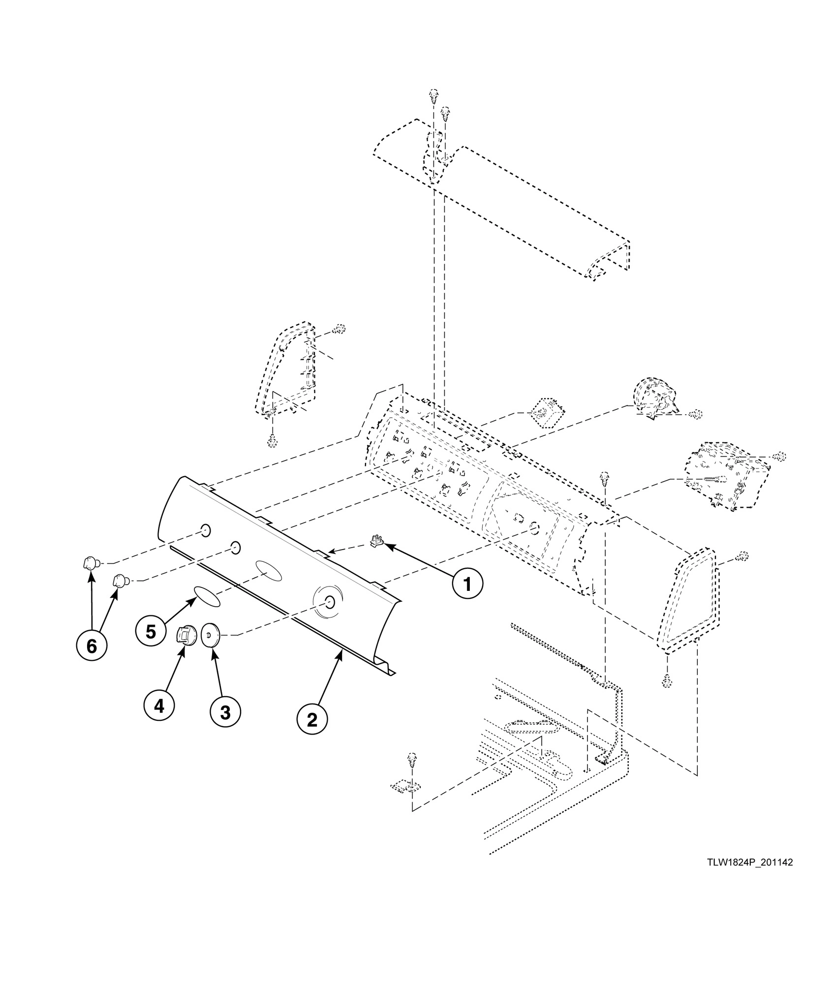 Graphic Panel and Control Knobs (Drawing 2 of 2)