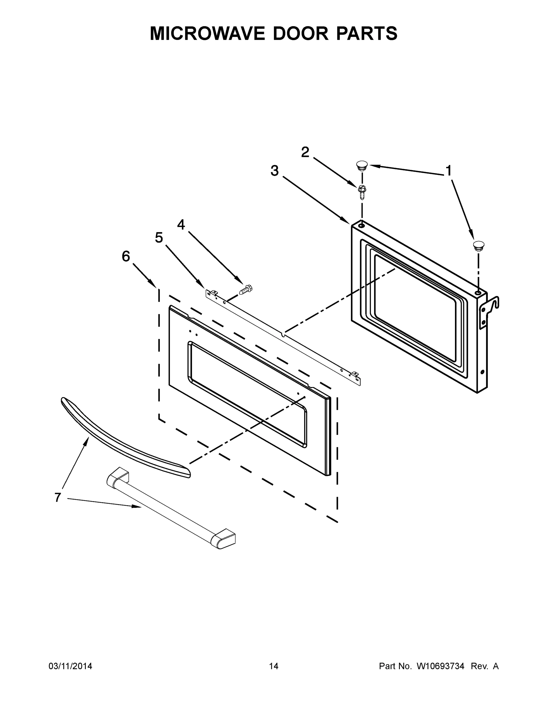 08 - MICROWAVE DOOR PARTS