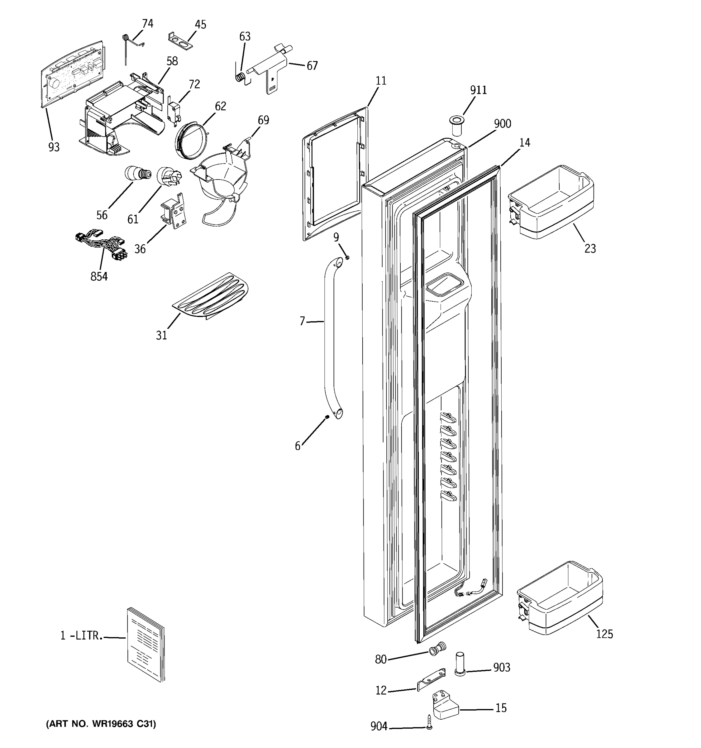 FREEZER DOOR