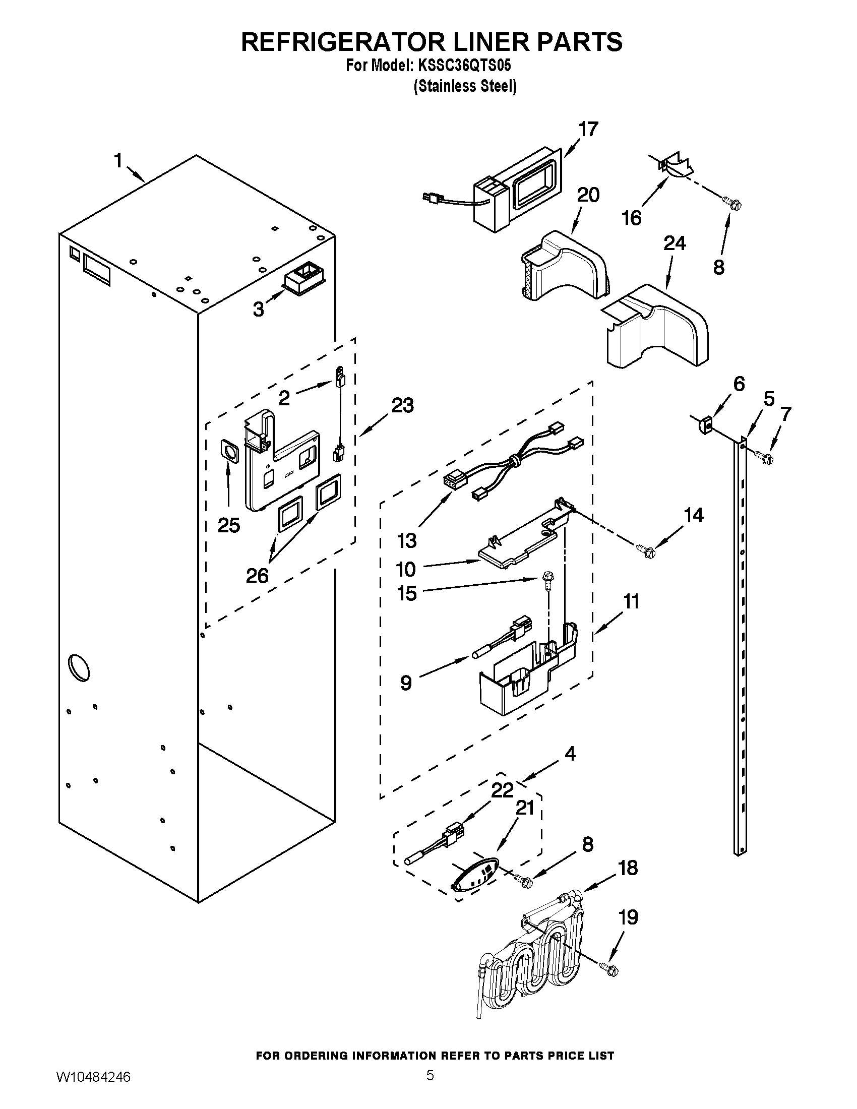 04 - REFRIGERATOR LINER PARTS