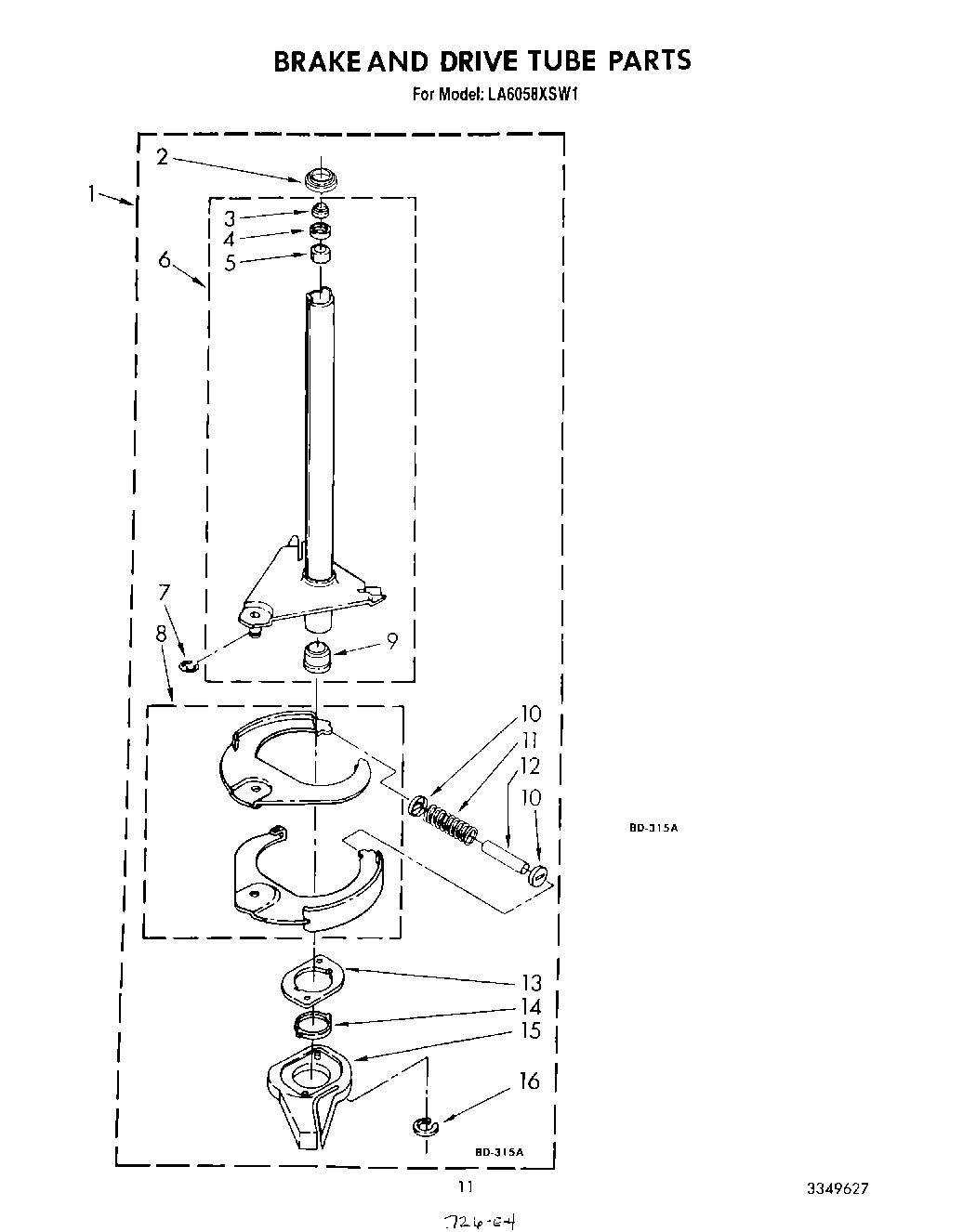 10 - BRAKE AND DRIVE TUBE