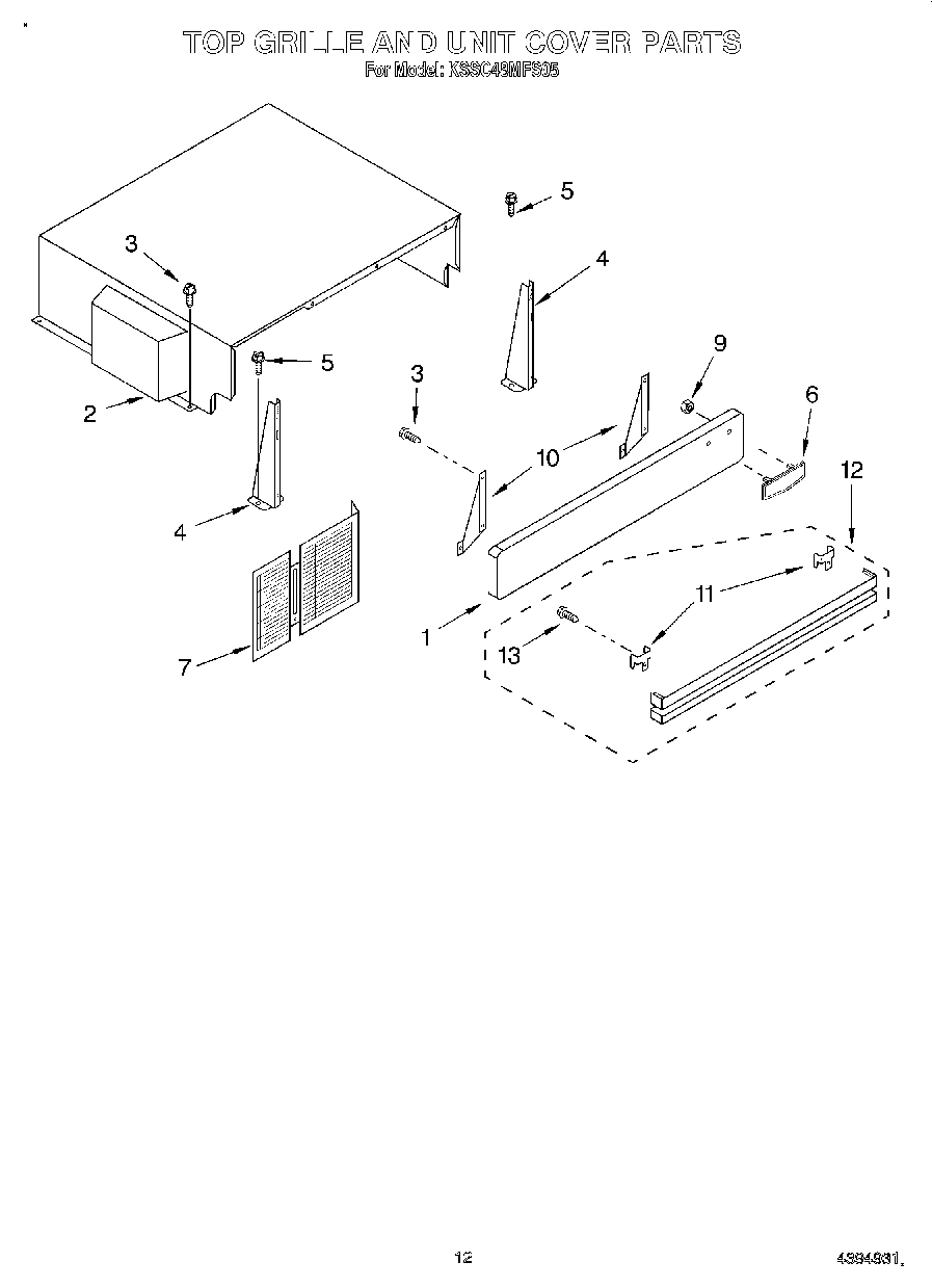 09 - TOP GRILLE AND UNIT COVER
