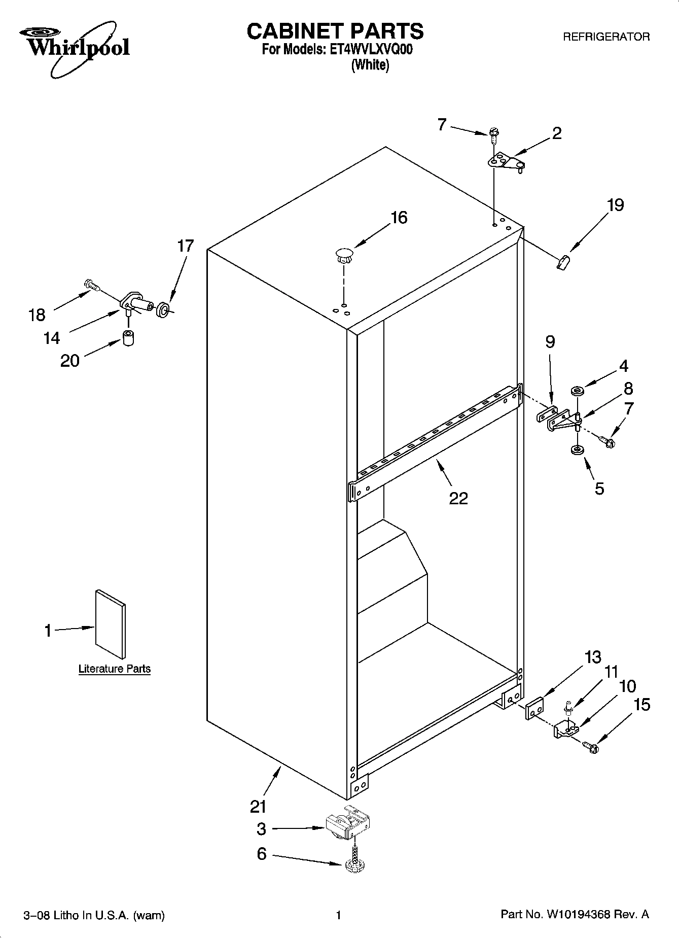 01 - CABINET PARTS