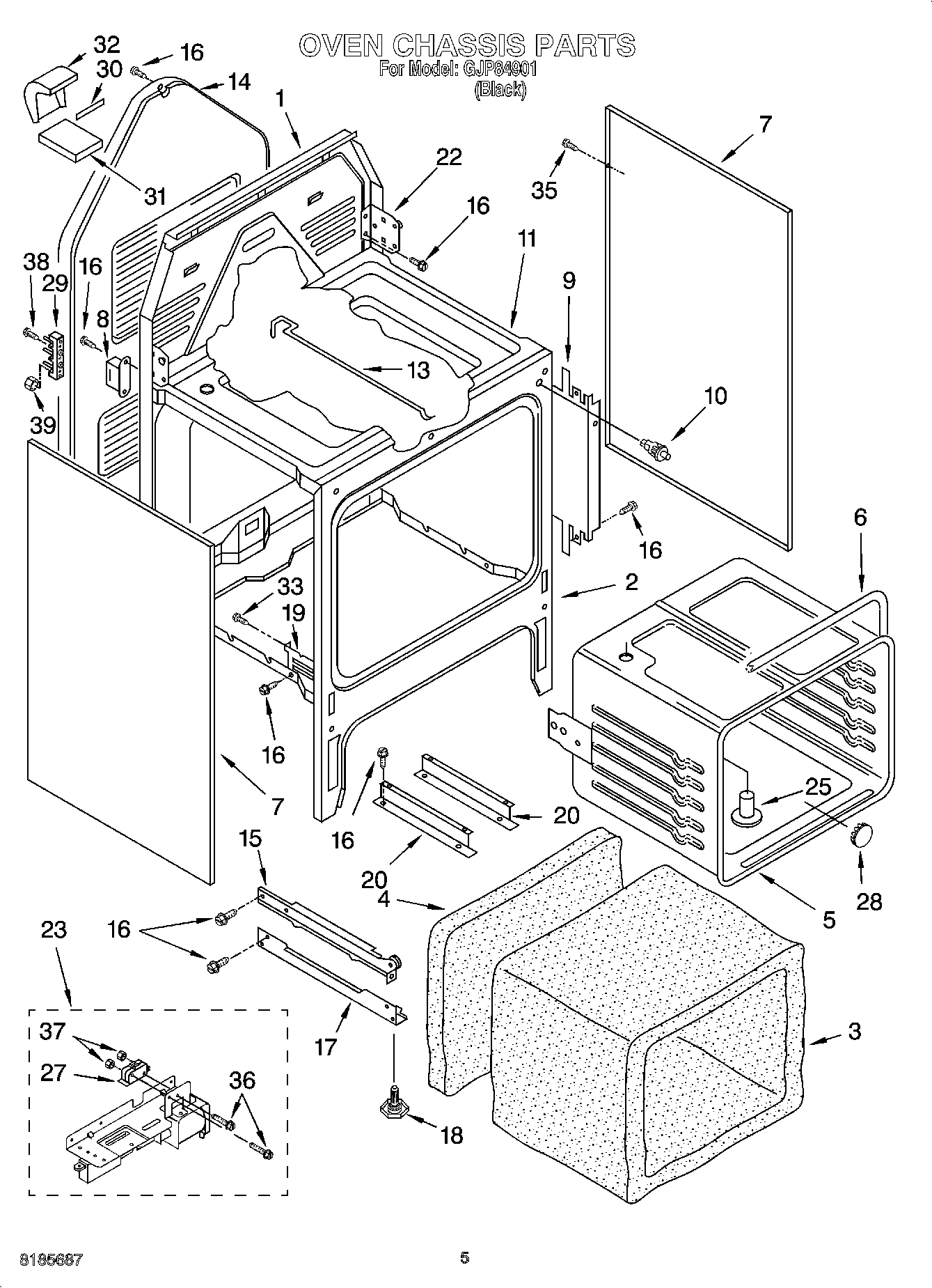 04 - OVEN CHASSIS PARTS