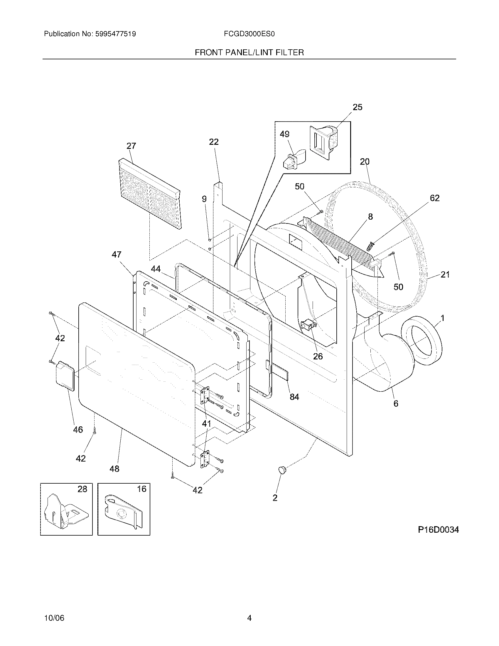 05 - FRONT PANEL/LINT FILTER