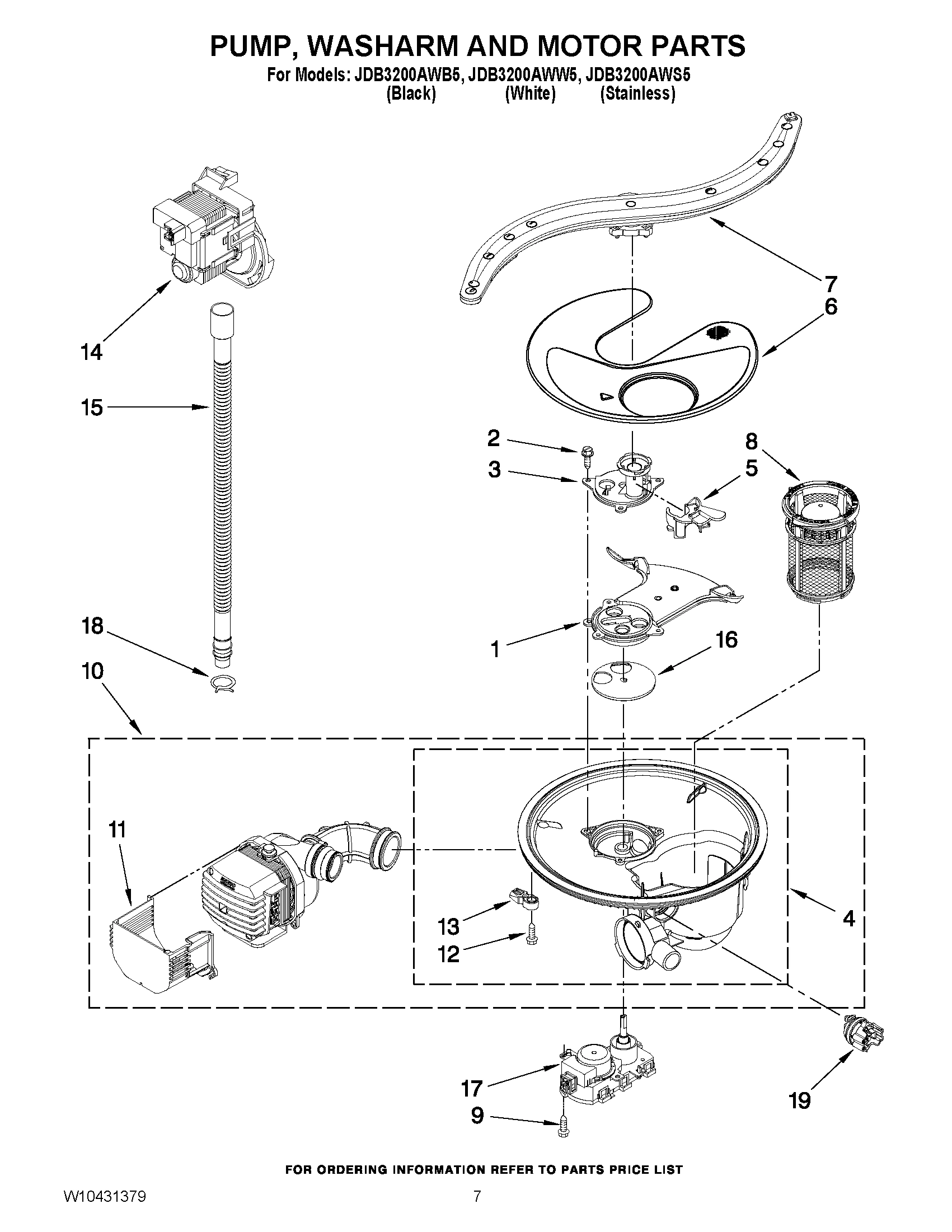 06 - PUMP, WASHARM AND MOTOR PARTS
