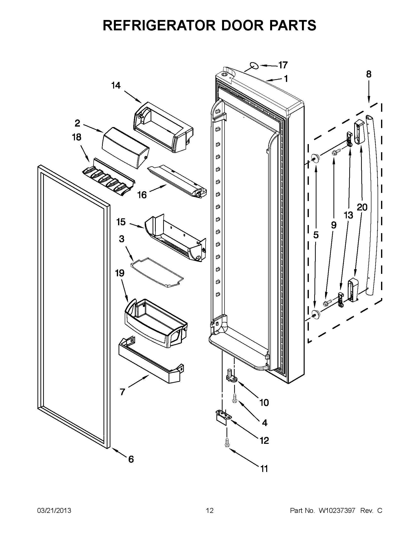 06 - REFRIGERATOR DOOR PARTS