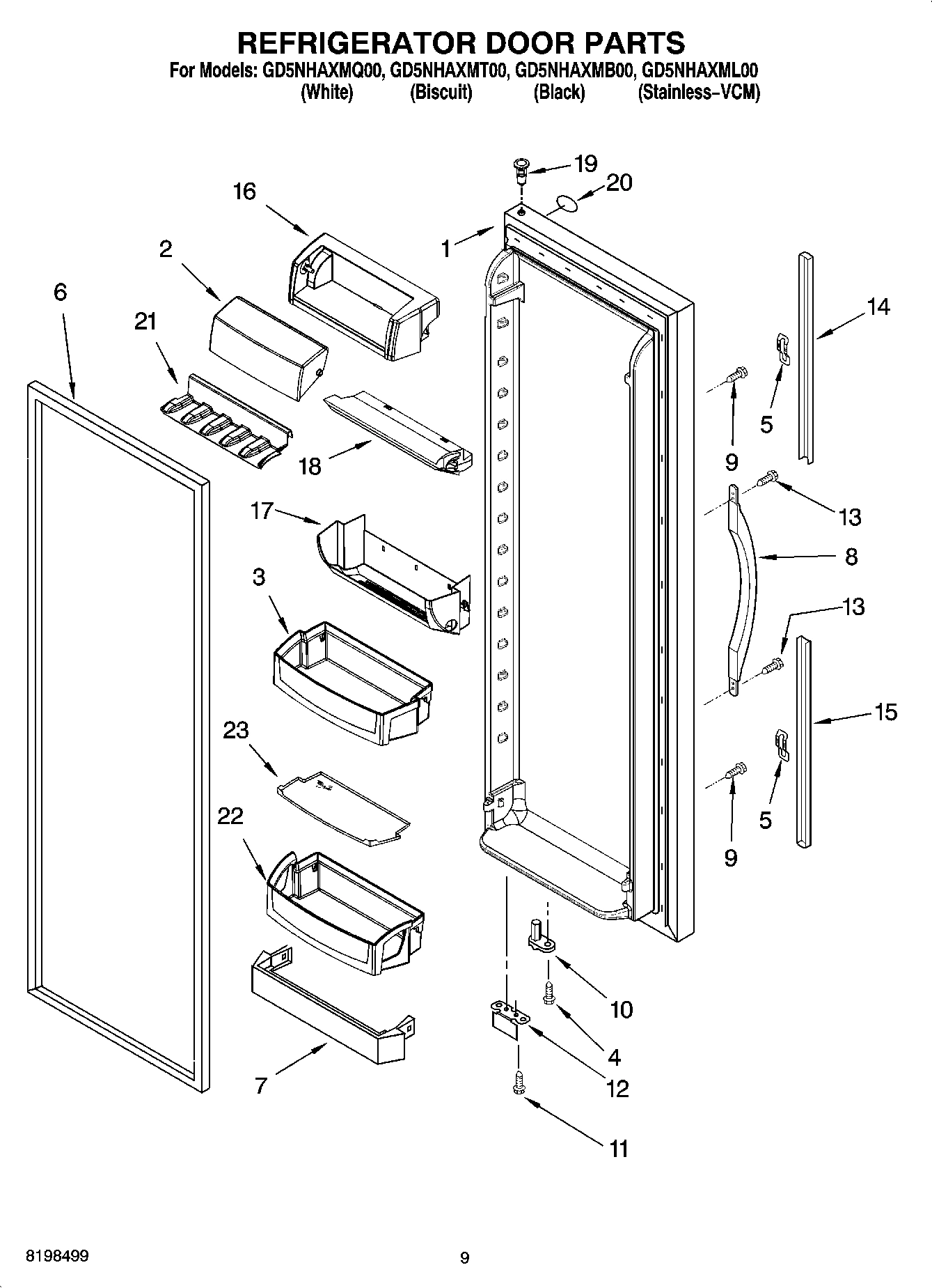 06 - REFRIGERATOR DOOR PARTS