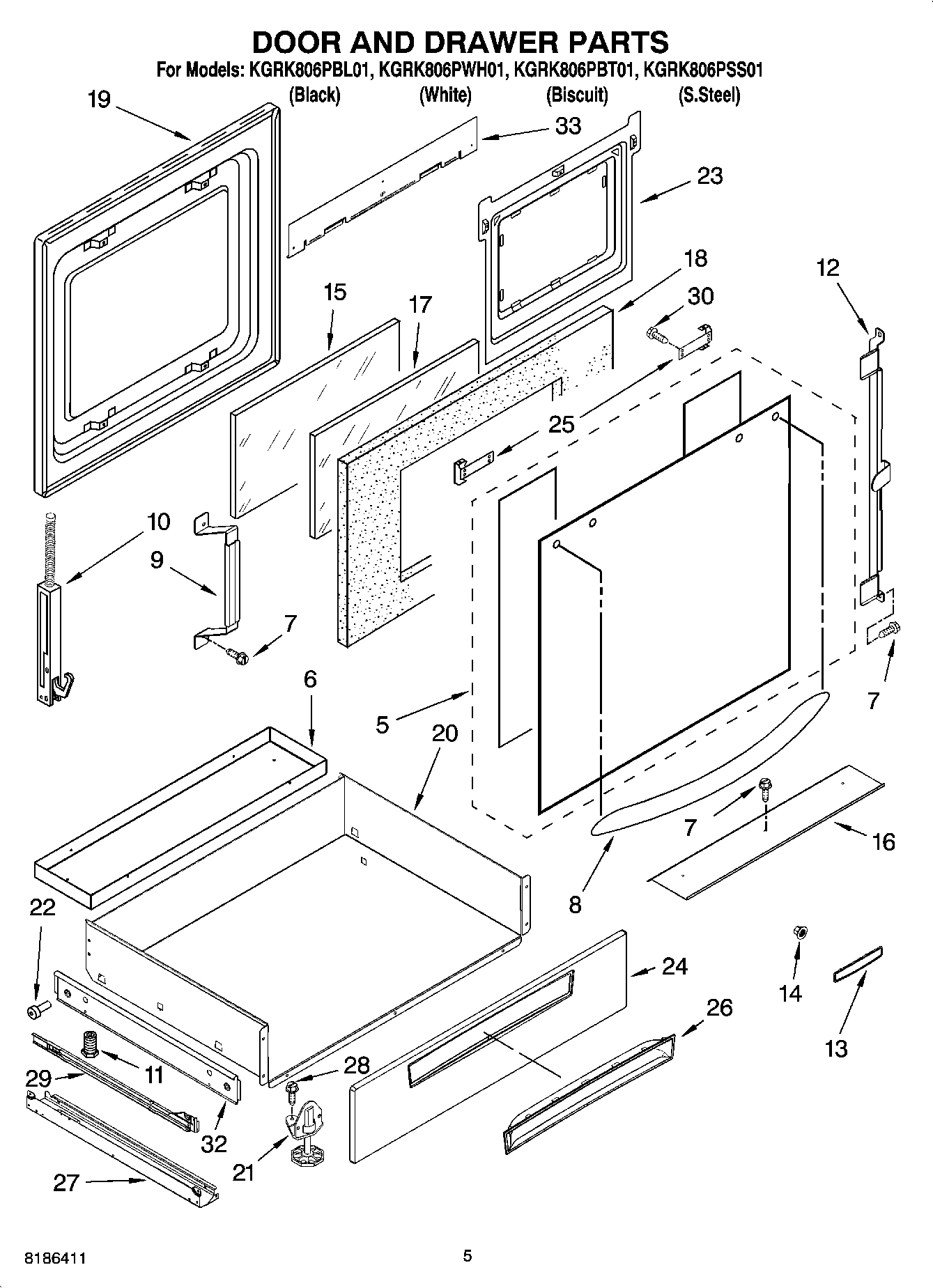 03 - DOOR AND DRAWER PARTS