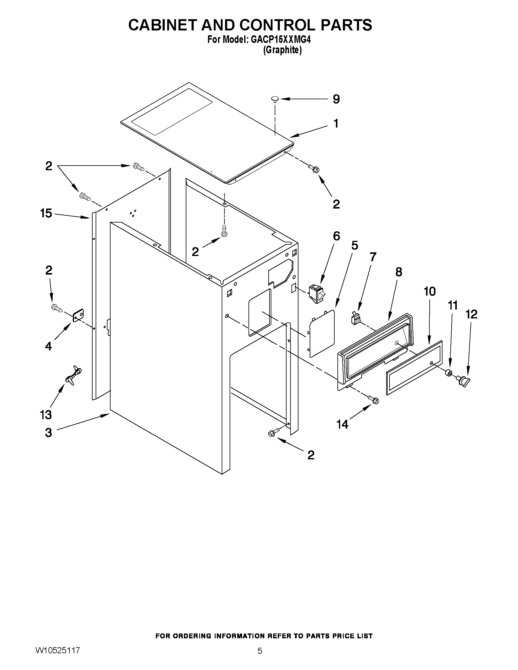 05 - CABINET AND CONTROL PARTS