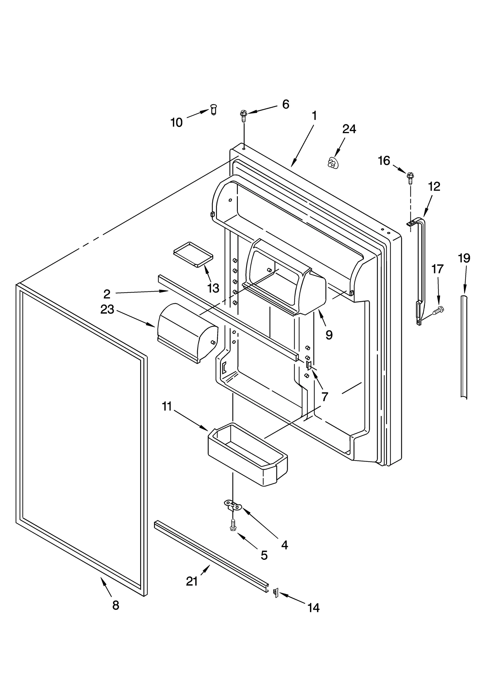 REFRIGERATOR DOOR PARTS