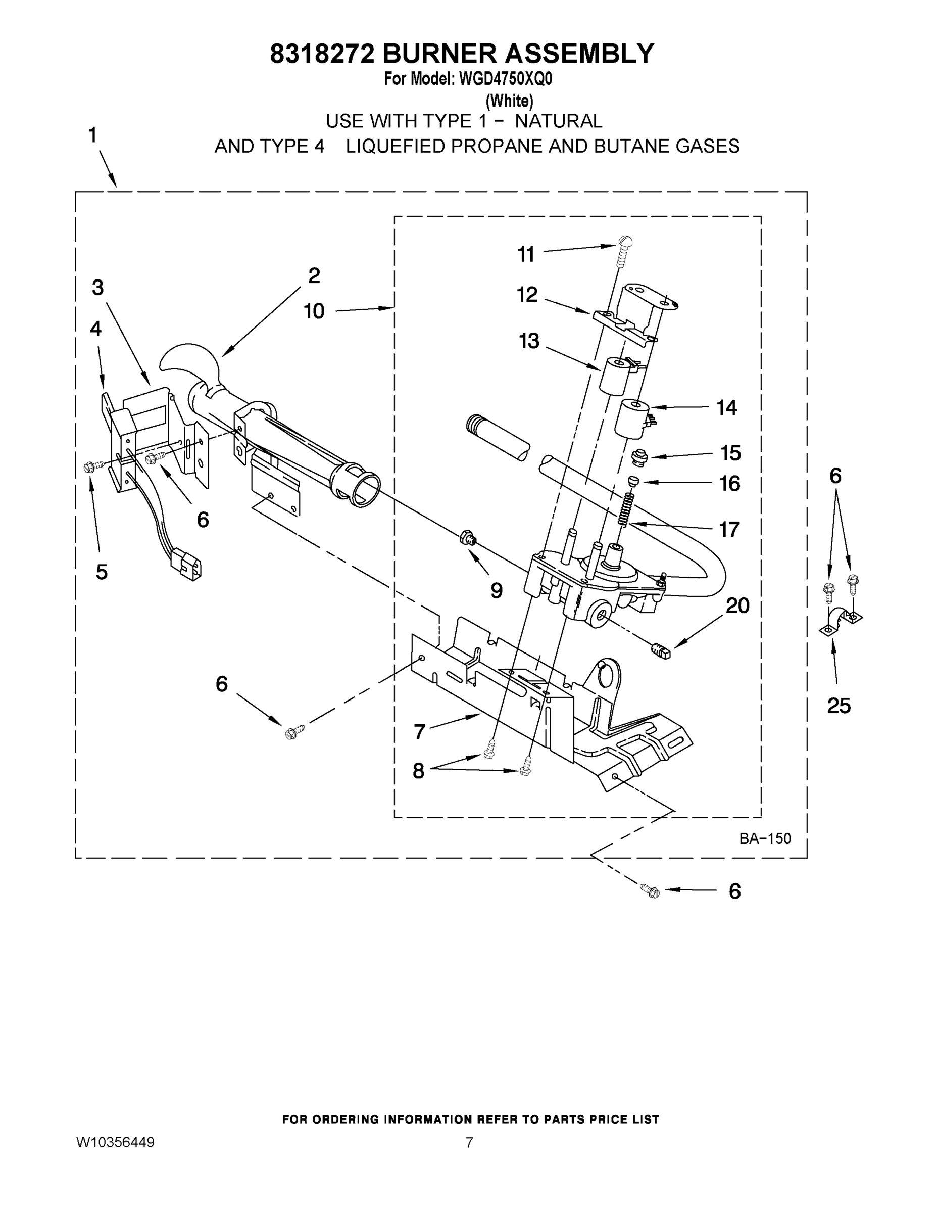 04 - 8318272 BURNER ASSEMBLY