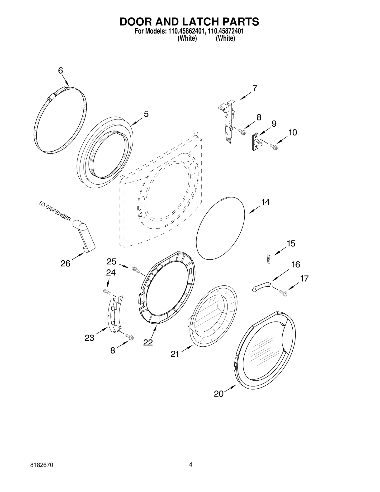 DOOR AND LATCH PARTS