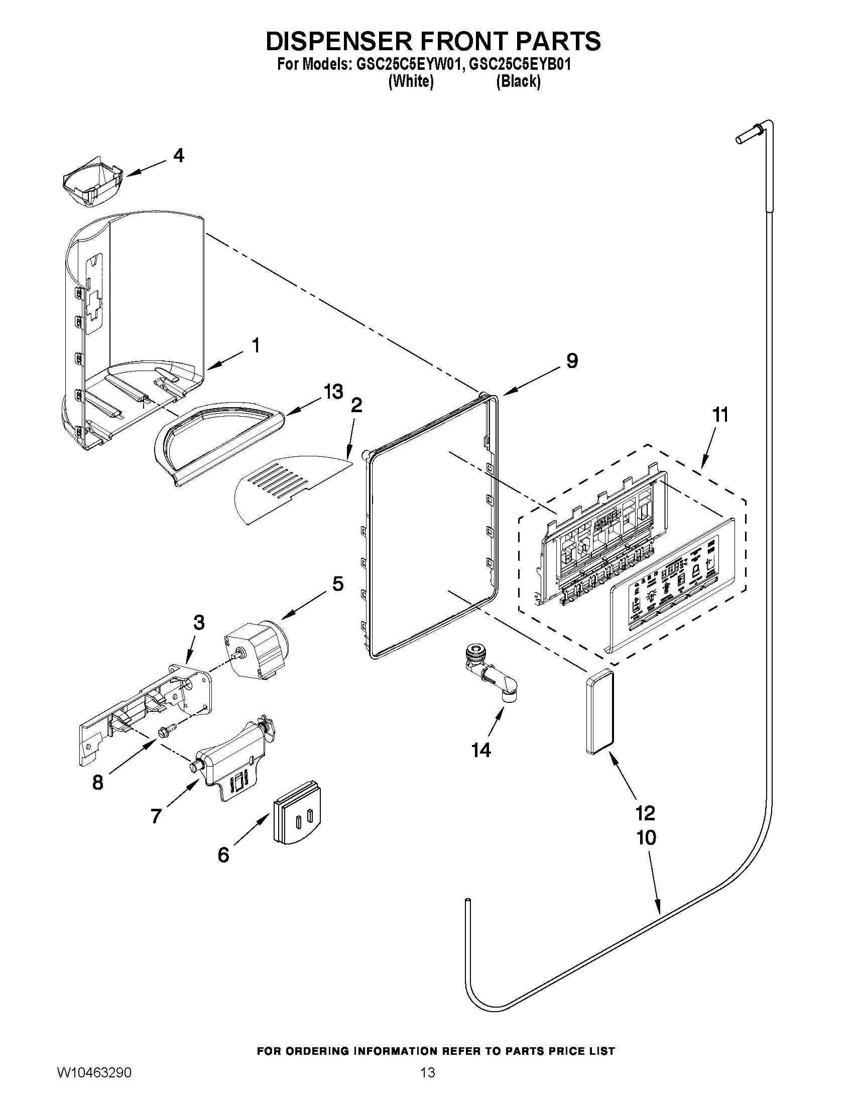 08 - DISPENSER FRONT PARTS
