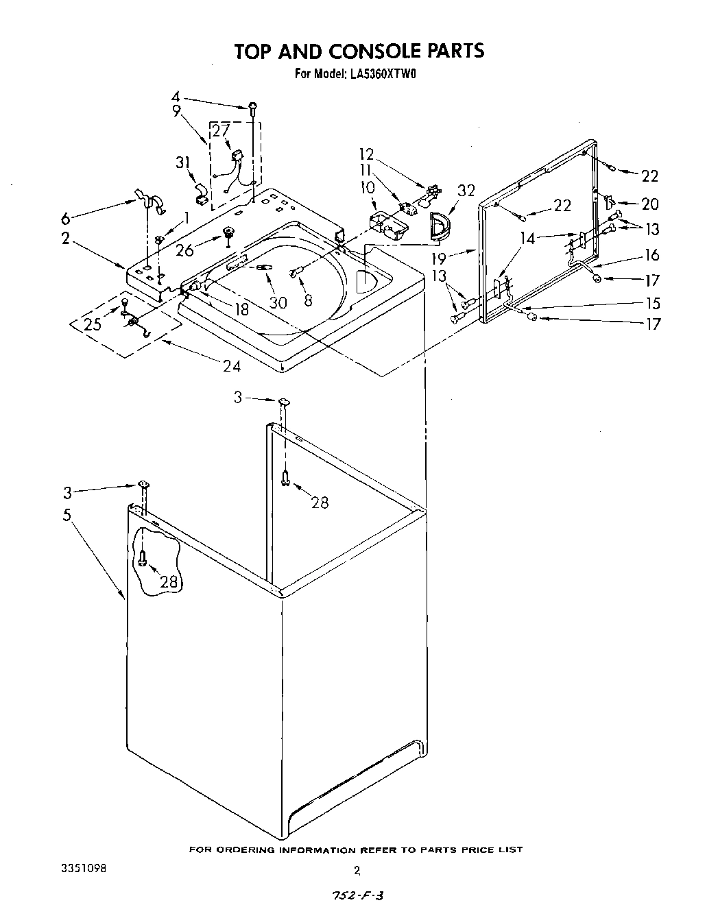 02 - TOP AND CONSOLE , LITERATURE AND OPTIONAL