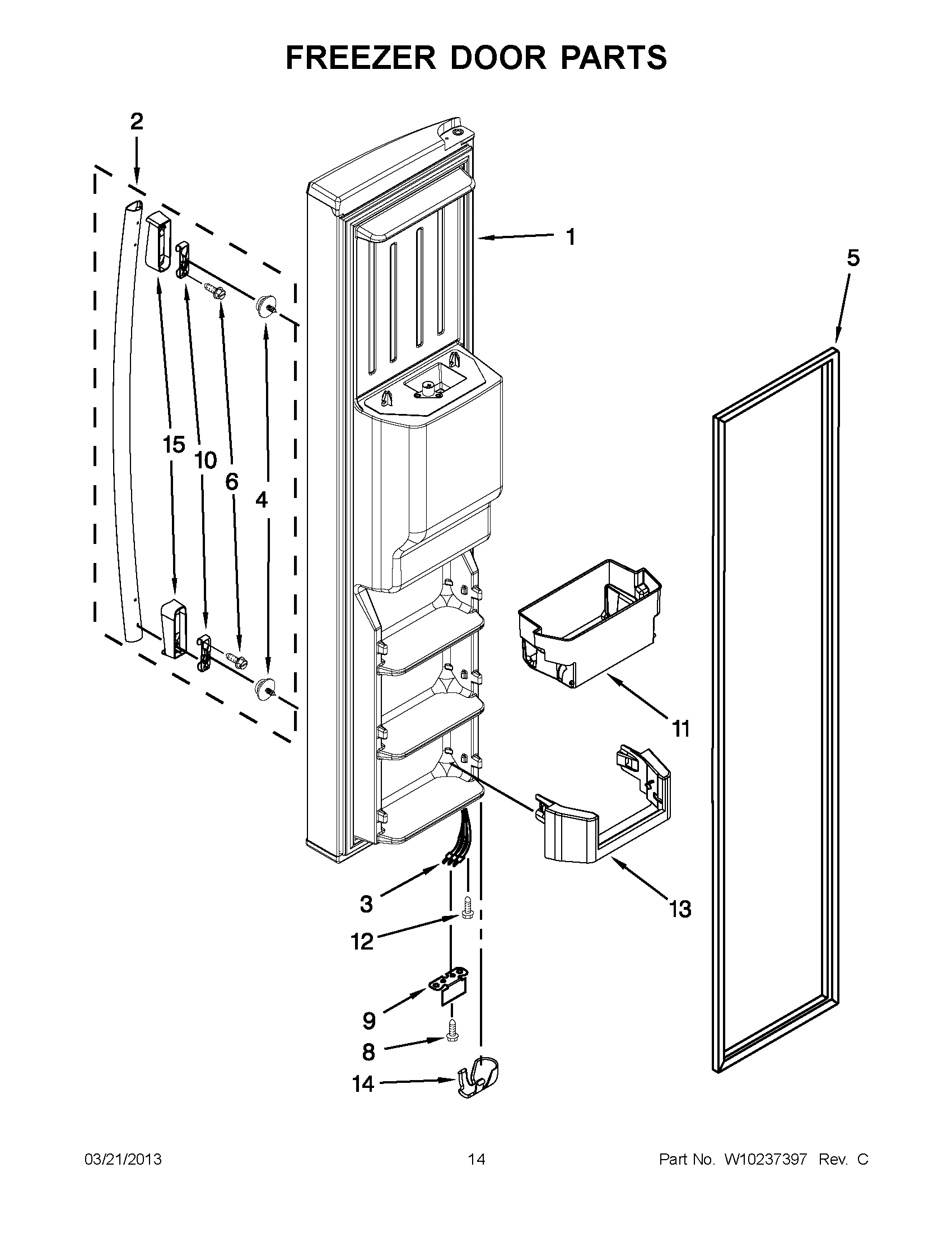 07 - FREEZER DOOR PARTS