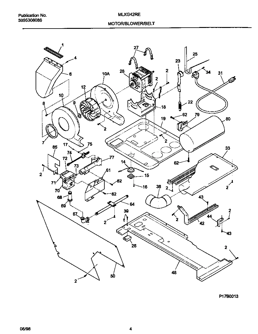 03 - MOTOR/BLOWER/BELT