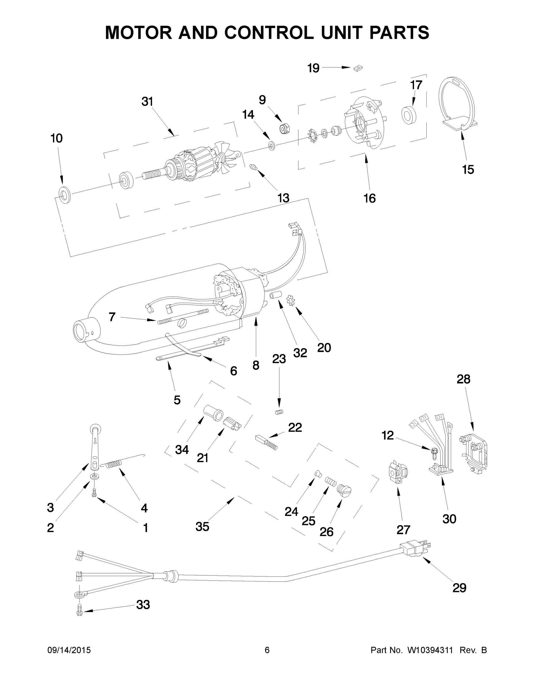 04 - MOTOR AND CONTROL UNIT PARTS