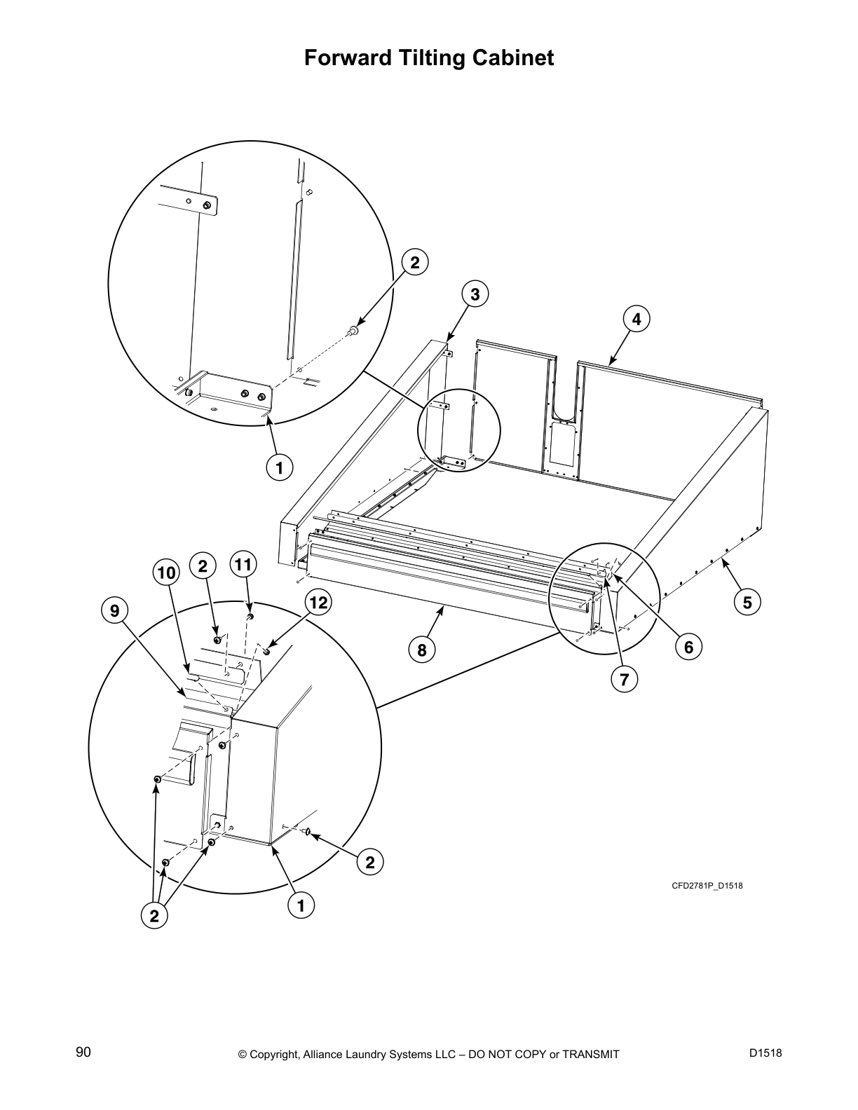 Forward Tilting Cabinet