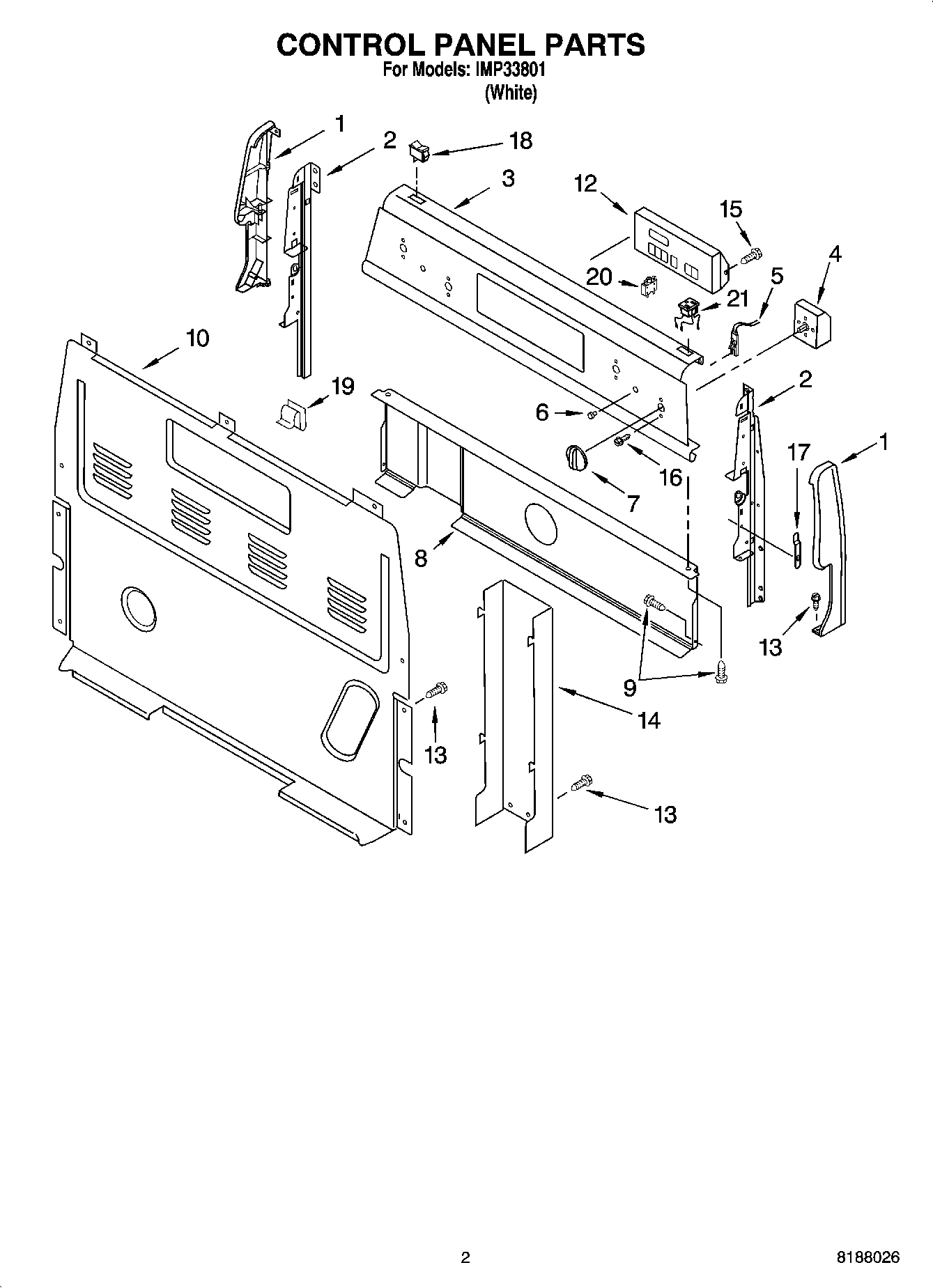 02 - CONTROL PANEL PARTS