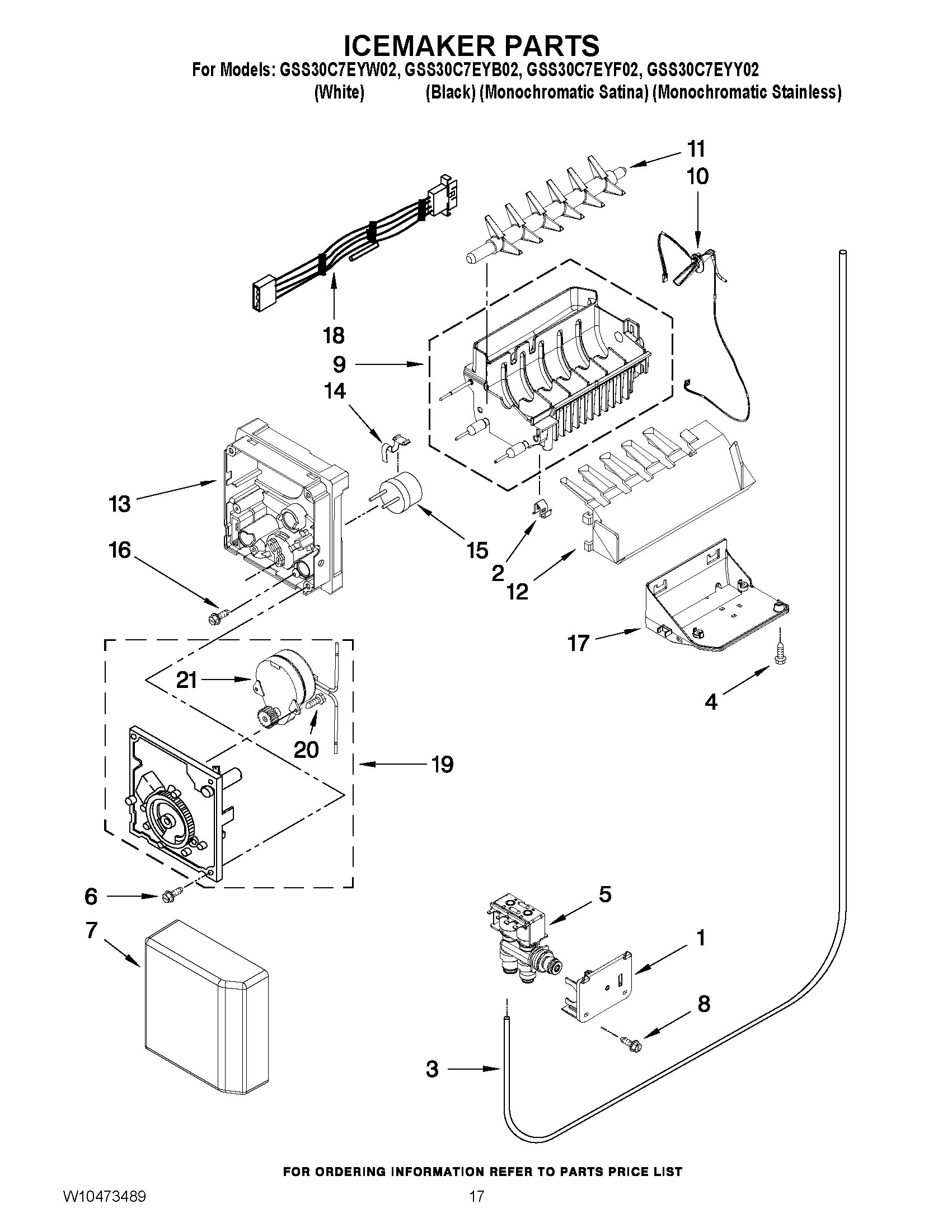 10 - ICEMAKER PARTS