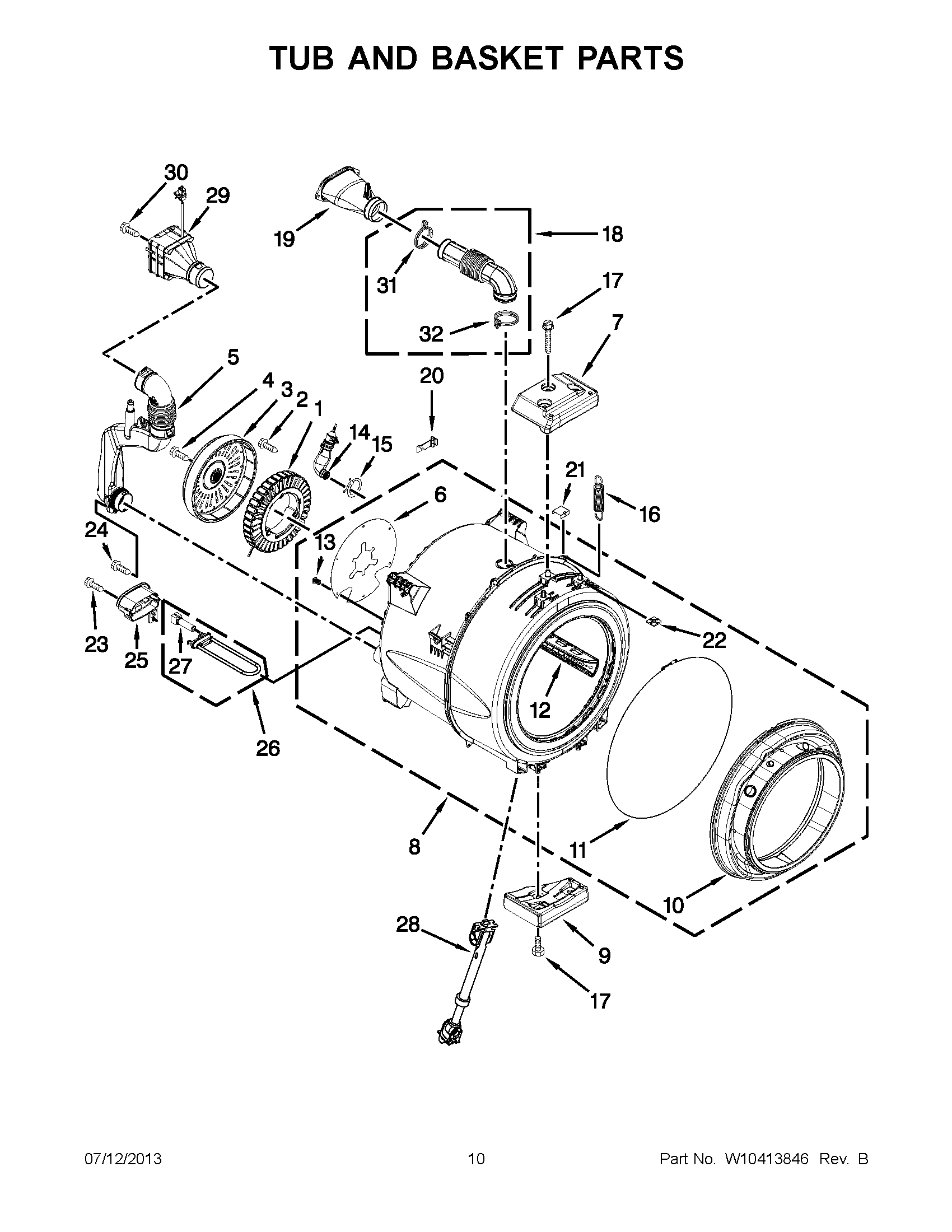 05 - TUB AND BASKET PARTS
