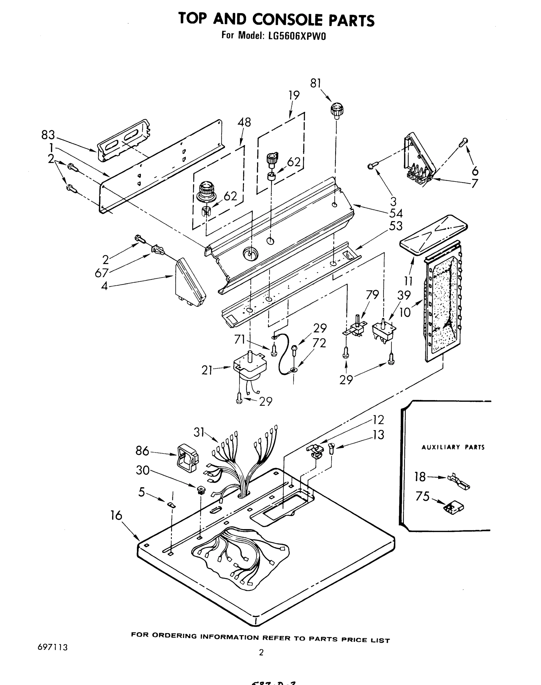 02 - TOP AND CONSOLE, LITERATURE AND OPTIONAL