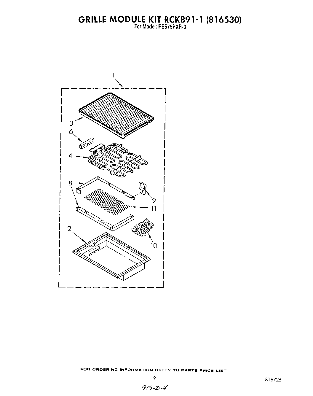 07 - GRILL KIT RCK891-1 , LITERATURE