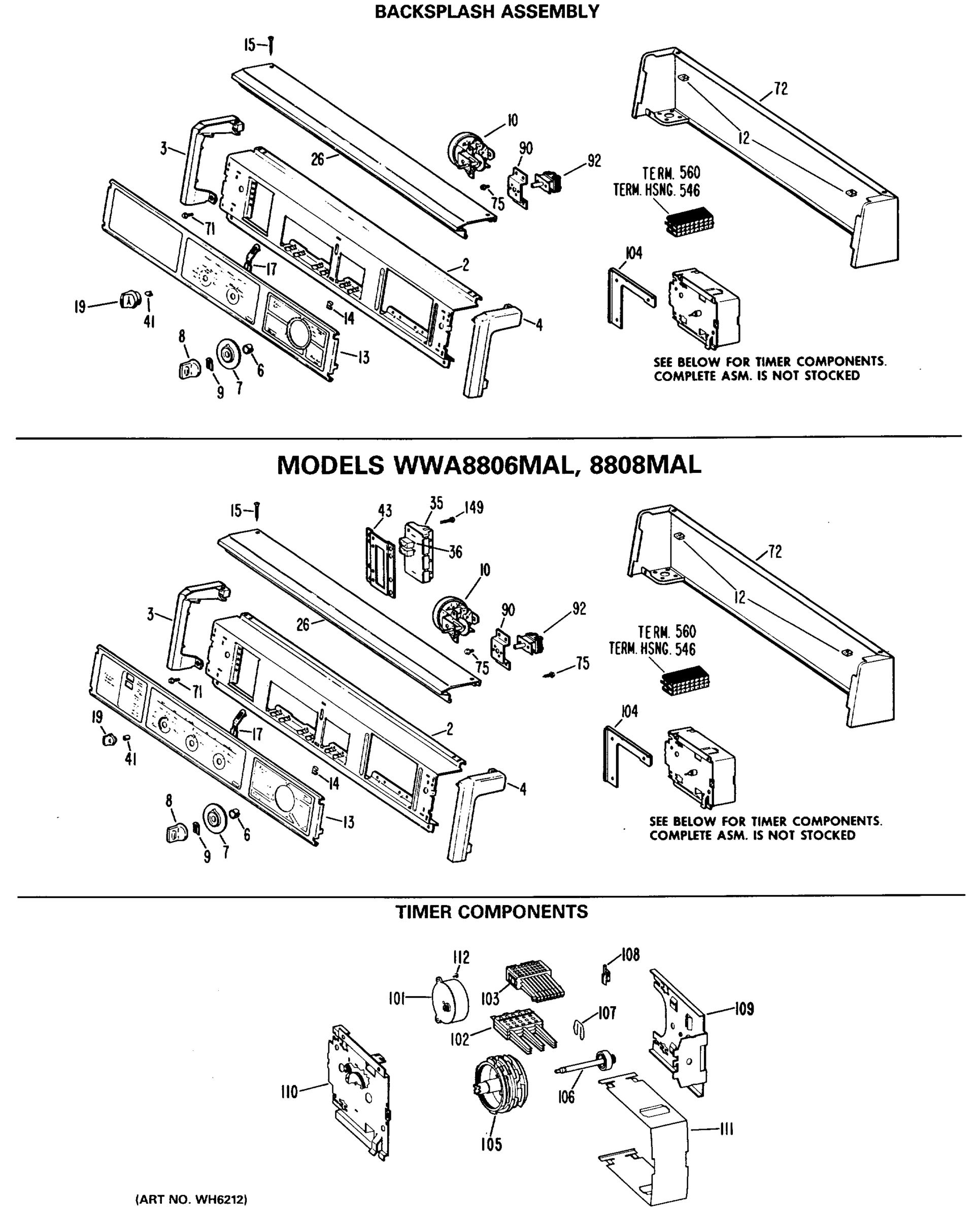 BACKSPLASH ASSEMBLY