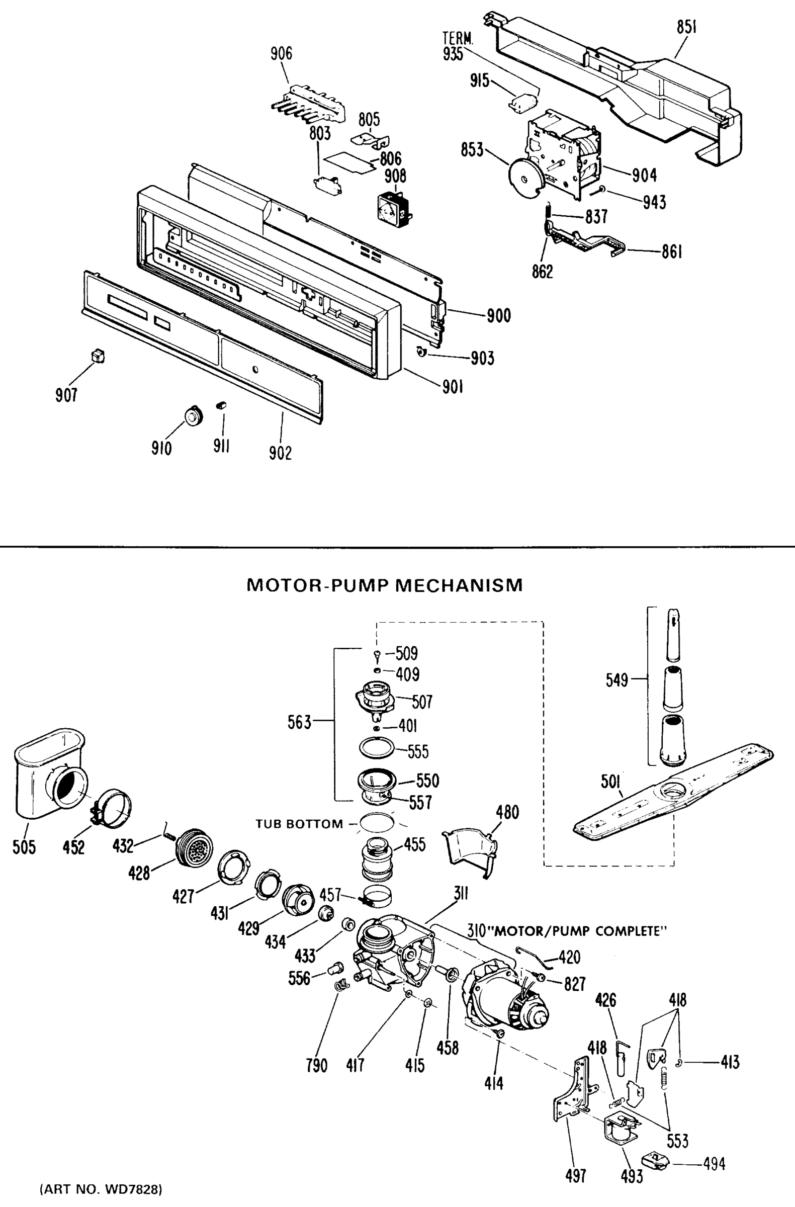 MOTOR-PUMP MECHANISM