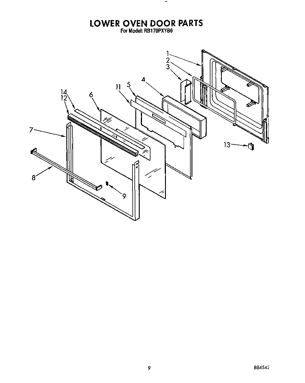 06 - LOWER OVEN DOOR